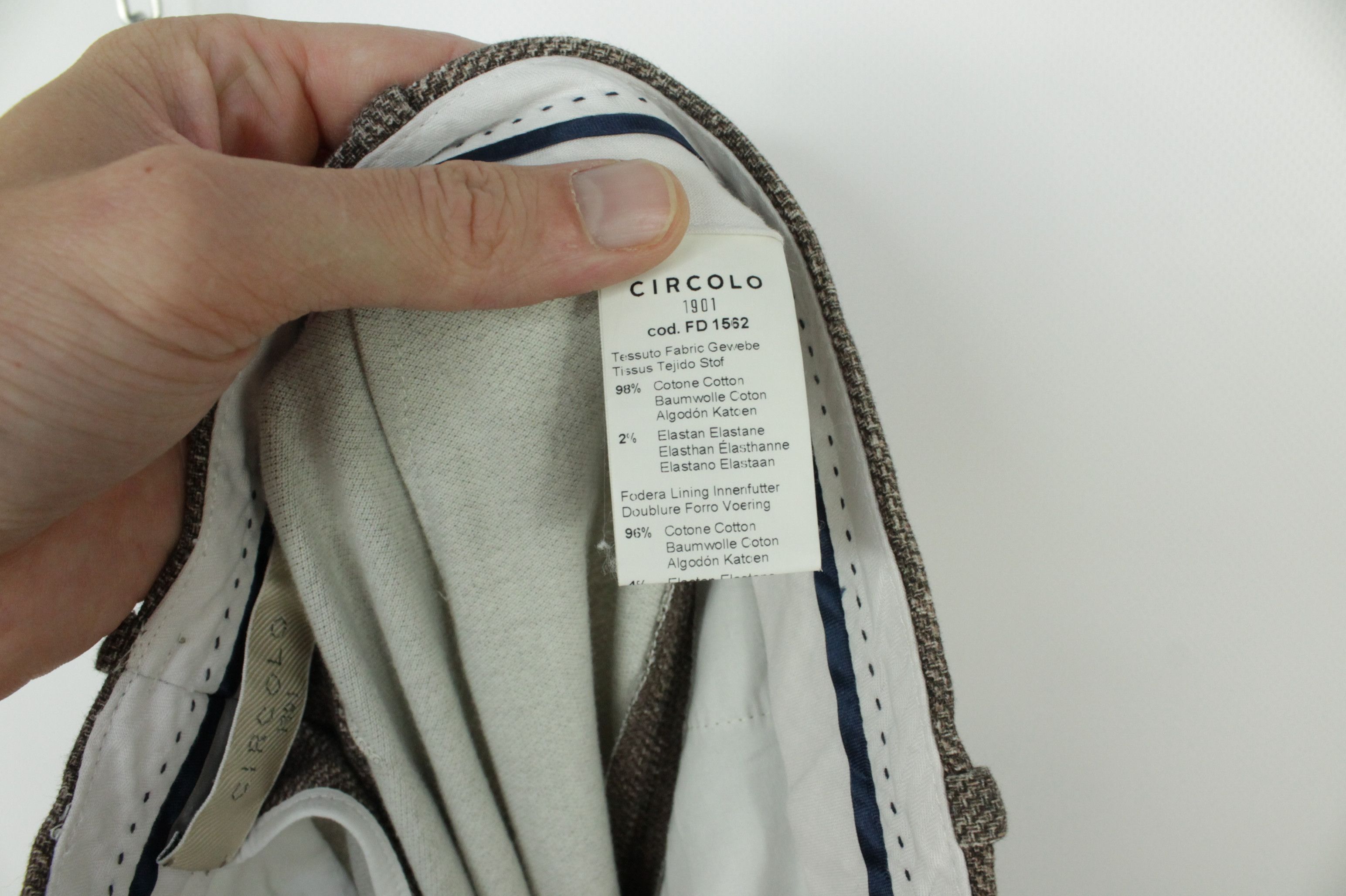 Circolo 1901 Circolo 1901 Knit Stretch Cotton Flare Pants Formal Suit Size 28" / US 6 / IT 42 - 19 Thumbnail