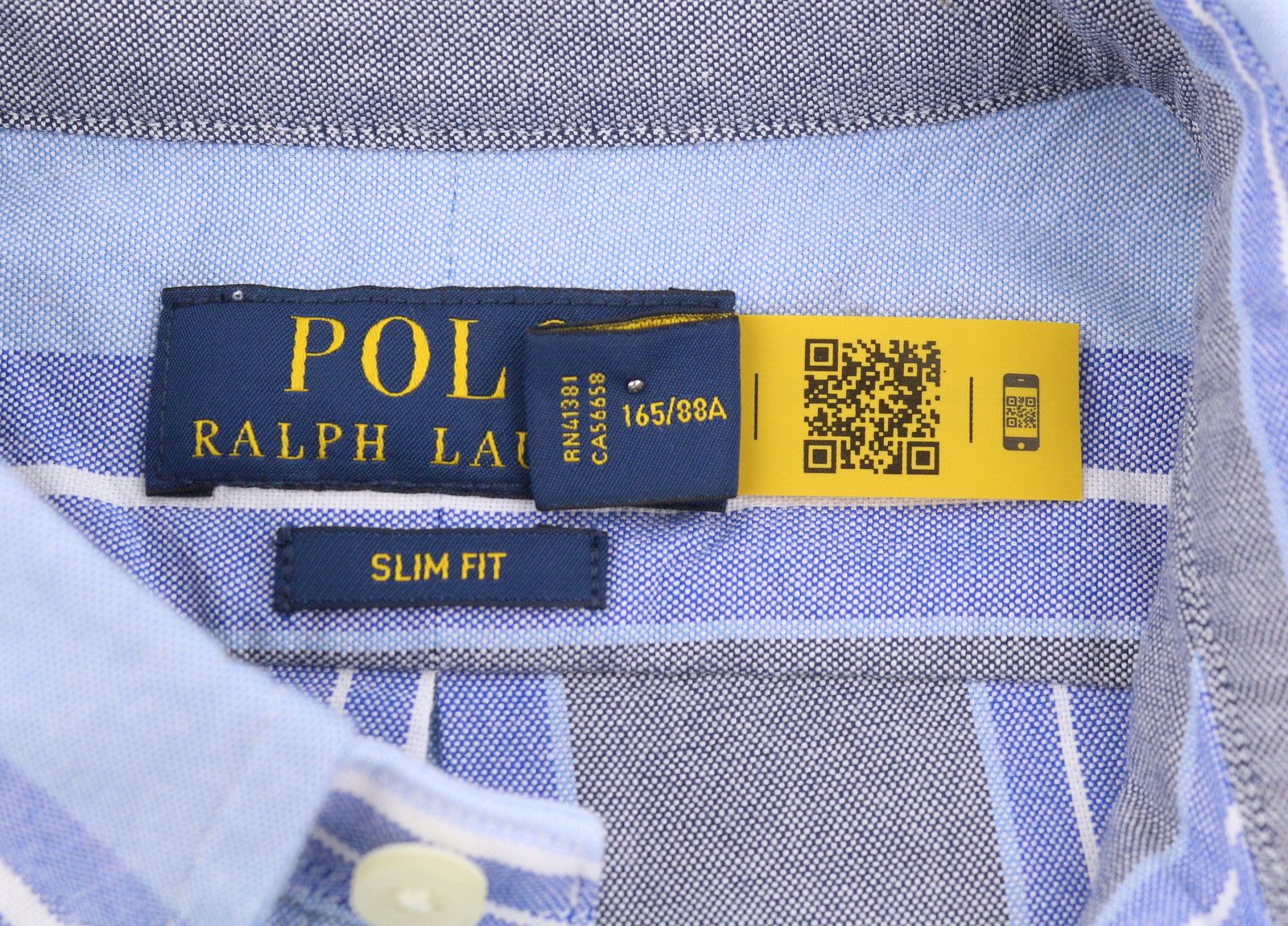 Ralph Lauren XS Striped Slim Fit Button-Down Neck Logo 87018 Size US XS / EU 42 / 0 - 7 Thumbnail