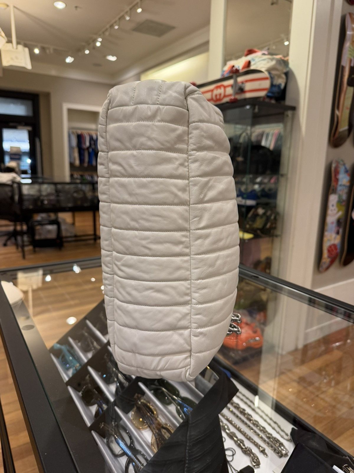 Balenciaga Balenciaga Monaco Quilted Chain Bag Medium White Size ONE SIZE - 7 Thumbnail