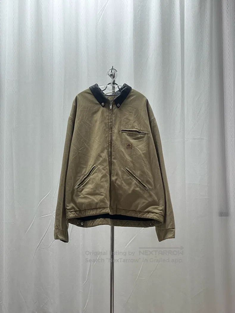 Balenciaga Balenciaga Leather Collar Double B Carhartt Washed Jacket Size US L / EU 52-54 / 3 - 1 Thumbnail