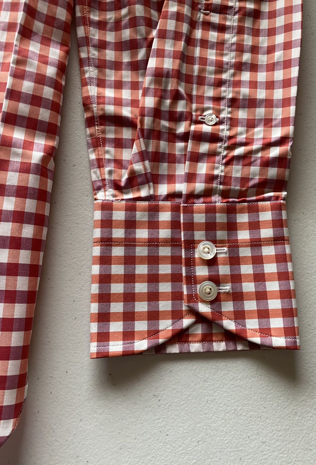 Tom Ford Tom Ford strawberry gingham check shirt 17 43e NWOT Size US L / EU 52-54 / 3 - 13 Thumbnail
