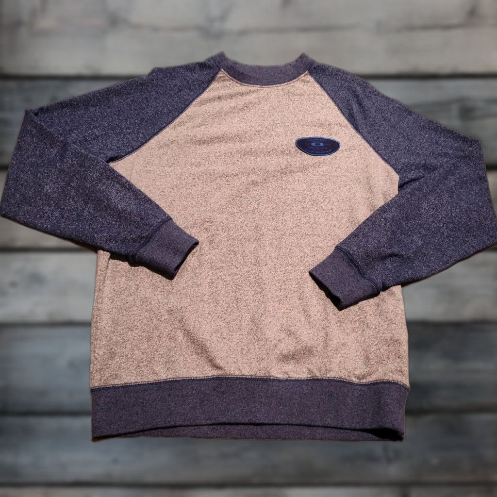 Oakley Oakley Mens Sweatshirt Raglan Style Pullover Gray & Blue Size Medium EUC Size US M / EU 48-50 / 2 - 1 Thumbnail