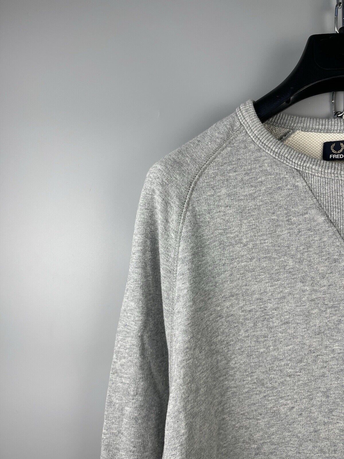 Fred Perry Fred Perry Gray Basic Crew Neck Sweatshirt Pullover Size US M / EU 48-50 / 2 - 5 Thumbnail