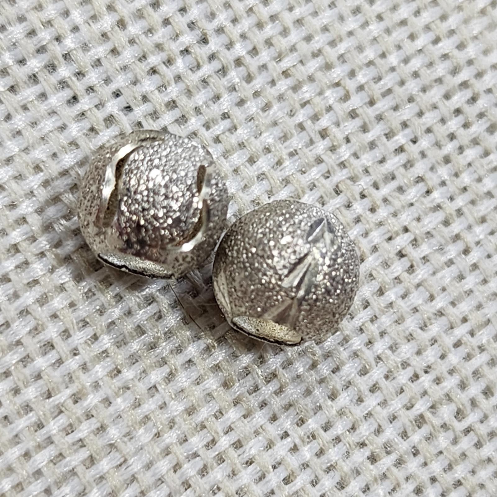 The Unbranded Brand Silver Bead Charm Pair Qty:2 Size ONE SIZE - 4 Thumbnail