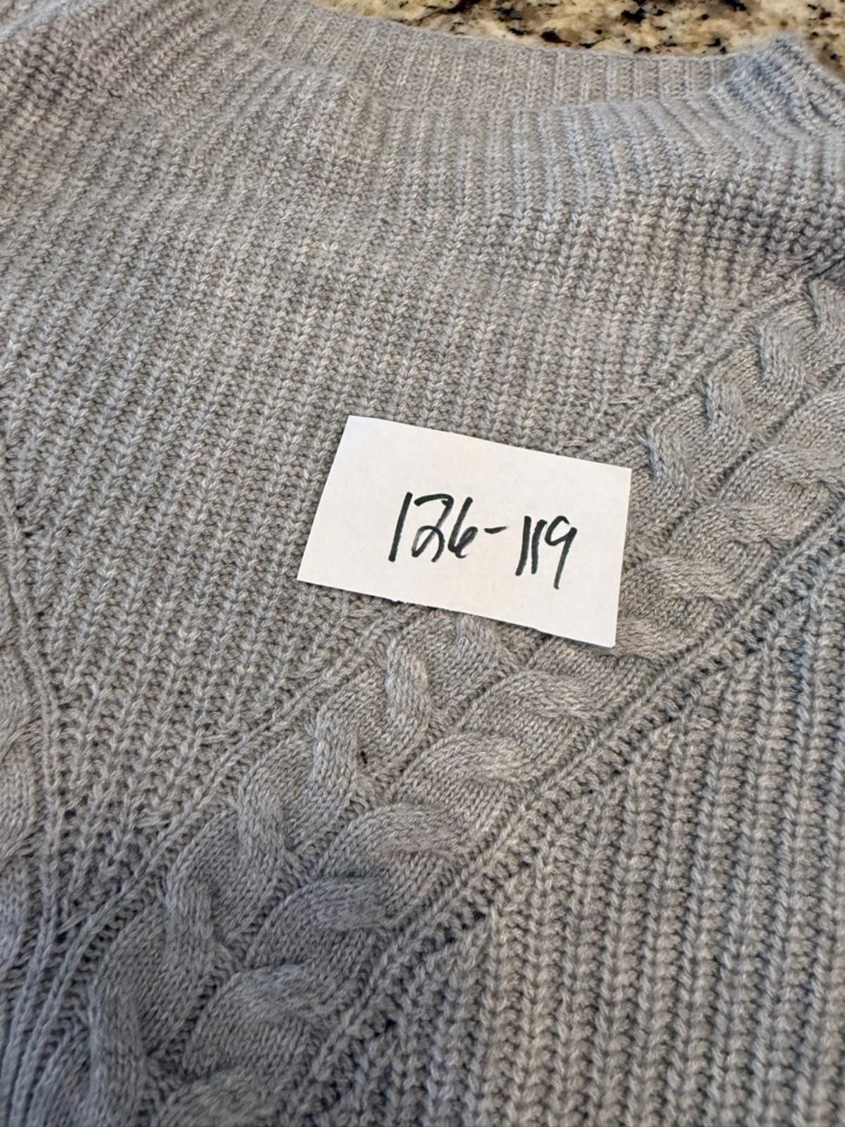 Other Talbots Plus Petites gray wool blend sweater cable knit 2XP Size XXL / US 16-18 / IT 52-54 - 10 Thumbnail