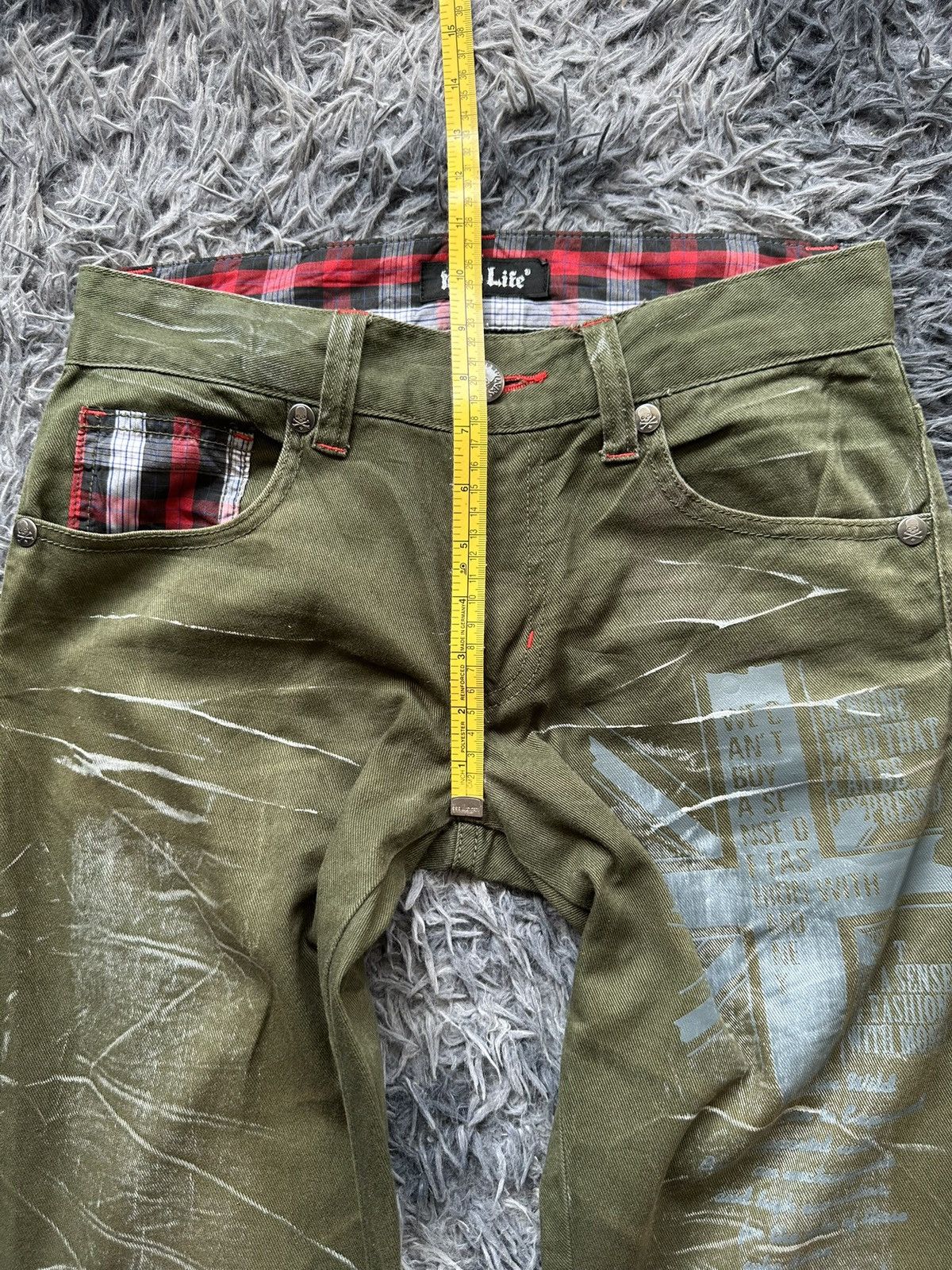 If Six Was Nine 00's Wild Life punk gothic statement pant Size US 30 / EU 46 - 15 Thumbnail