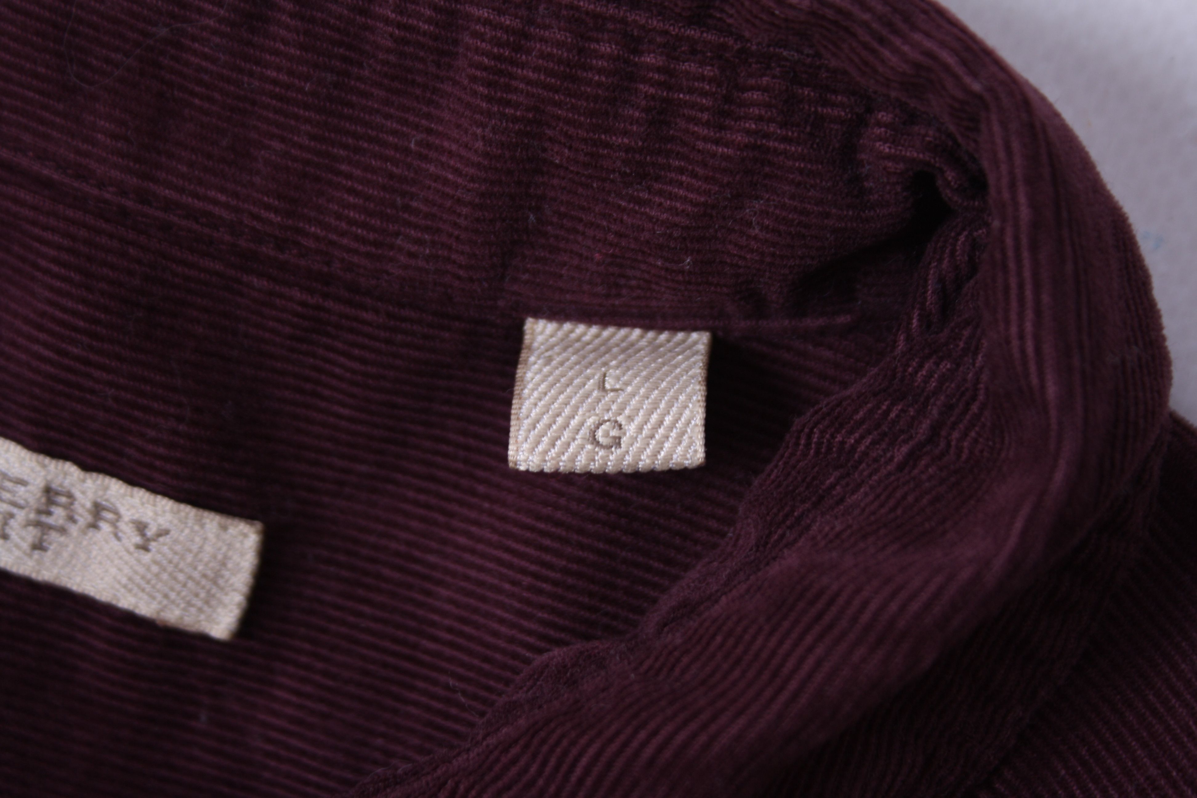 Burberry Burberry Brit Corduroy Button Up Shirt Long Sleeve Size US L / EU 52-54 / 3 - 6 Thumbnail