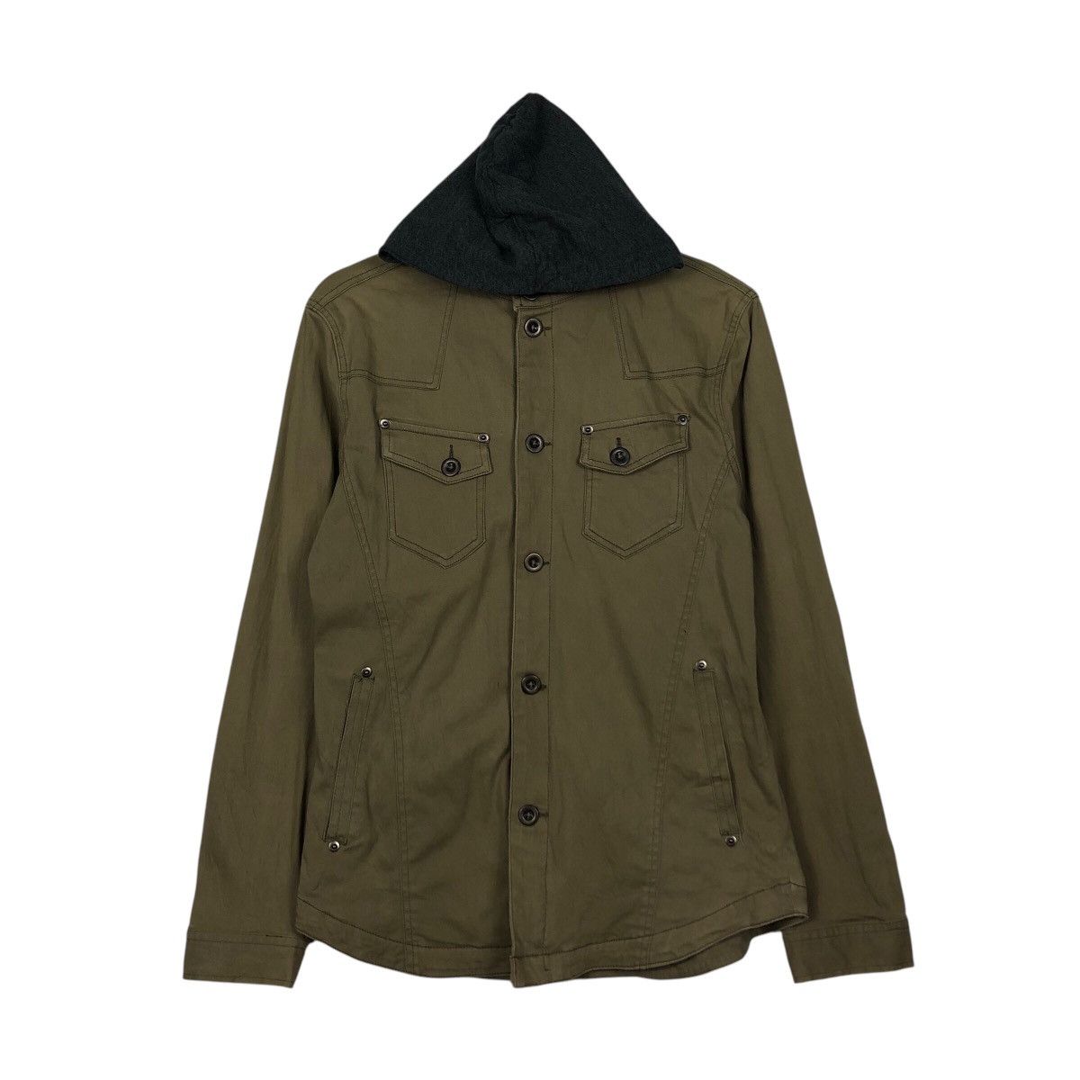 Hysteric Glamour 📌Vintage Biker Jacket Military In The Attic Cargo Pocket Size US L / EU 52-54 / 3 - 2 Thumbnail
