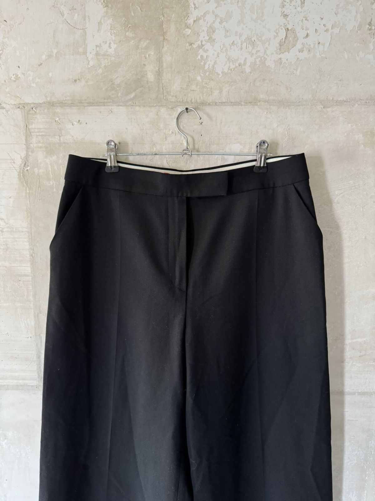 Christian Lacroix Christian Lacroix Black Wool-Blend Trousers Size 30" / US 8 / IT 44 - 2 Thumbnail