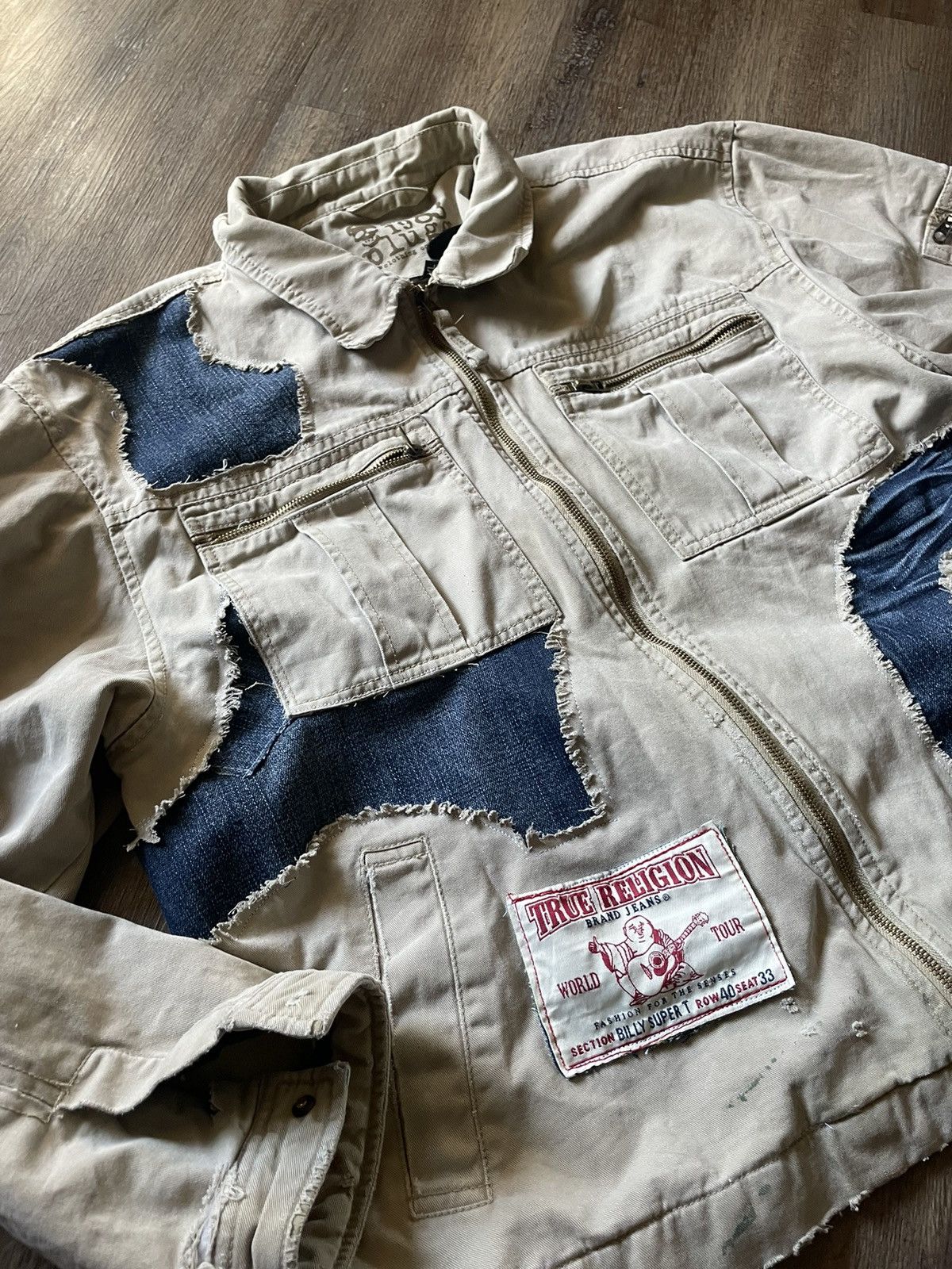 Other 1of1 True Religion X PLUGG 1983 Distressed Work Jackey Size US XL / EU 56 / 4 - 3 Thumbnail