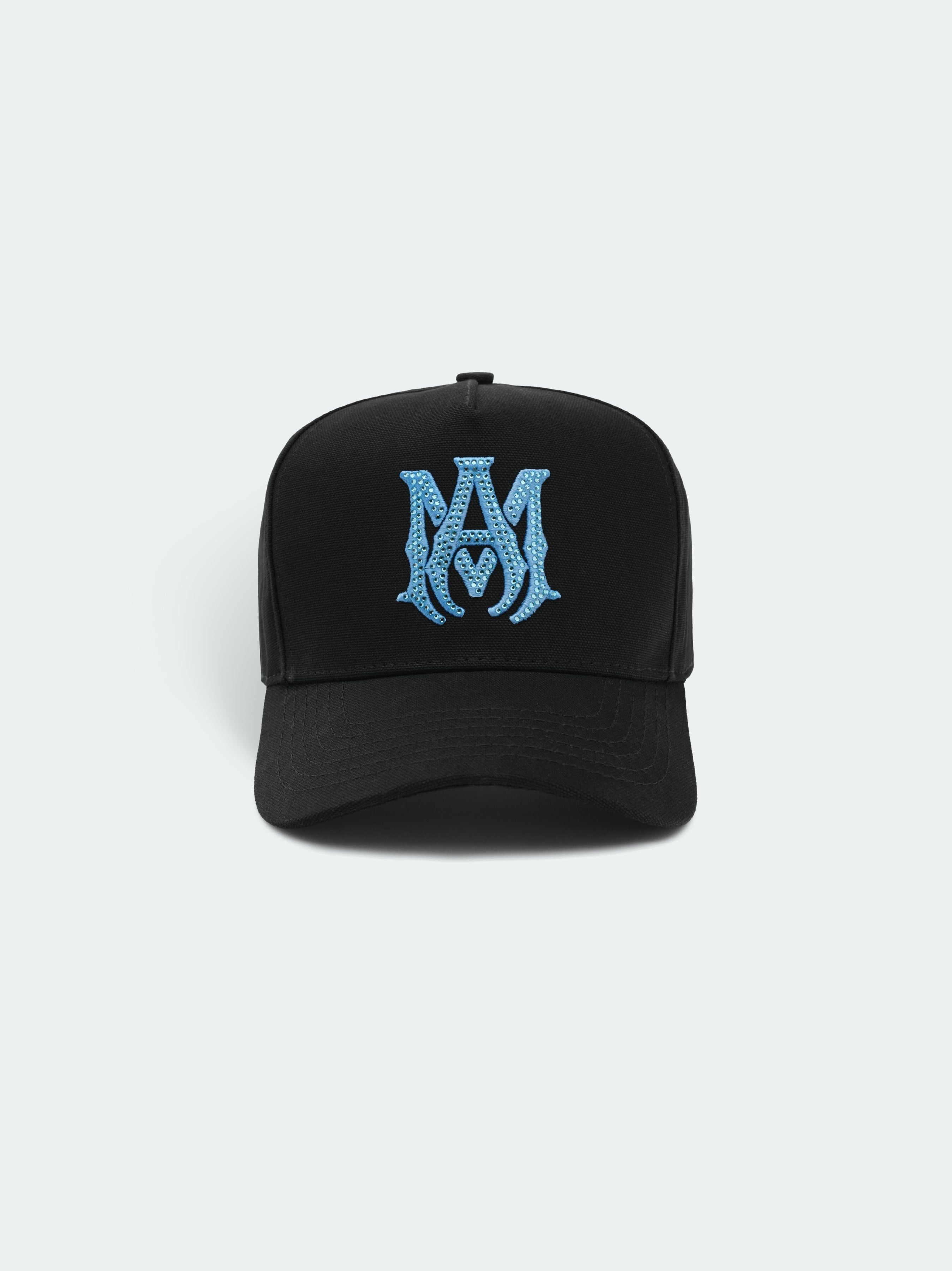 oc11z0225 Size: OS / Crystal MA Full Canvas Hat / Cap Black
