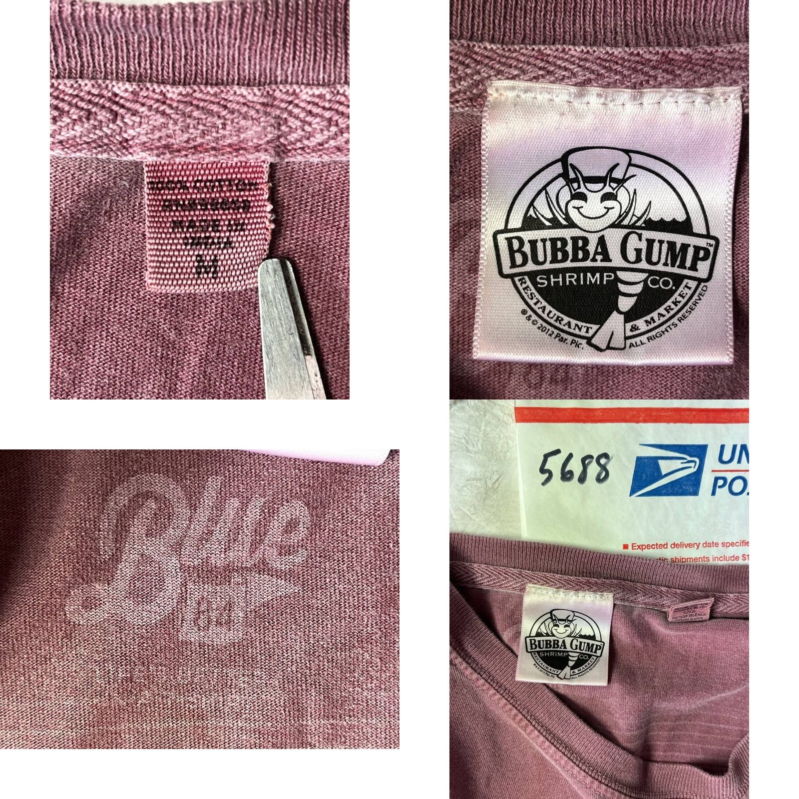Shrimps BUBBA GUMP Shrimp Company Santa Monica Pier T-Shirt Long Sleeve Red Size M Unisex Adults Santa Monica 84 brand Mens Womens? Size US M / EU 48-50 / 2 - 8 Thumbnail