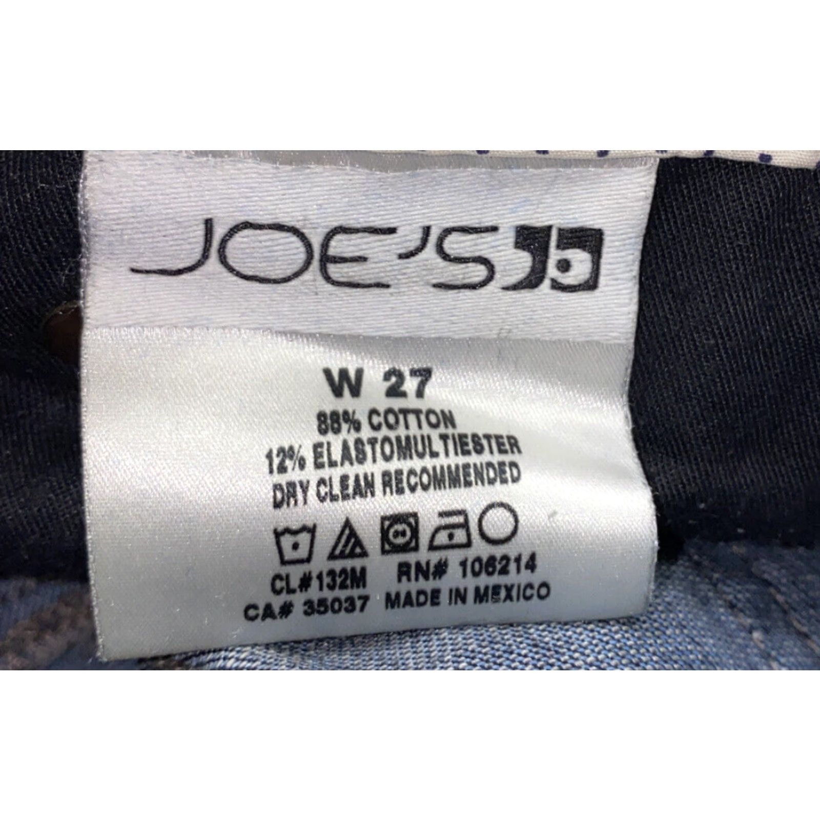 Vintage Joe’s Women’s Blue Denim Jeans Size 27 X 27 Casual Zip Fly Cotton Blend Size 27" / US 4 / IT 40 - 6 Thumbnail