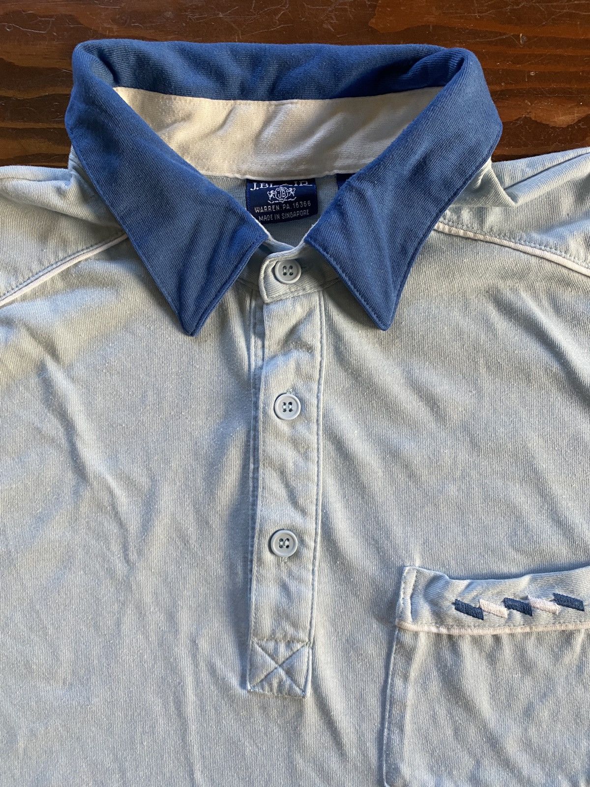 Blair Vintage 90’s John Blair Single Stitch Bowling Style Polo Size US XXL / EU 58 / 5 - 8 Thumbnail