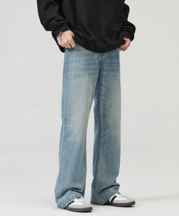 Japanese Brand × Vintage High street retro American washed scimitar flared jeans y2k Size US 32 / EU 48 - 2 Thumbnail