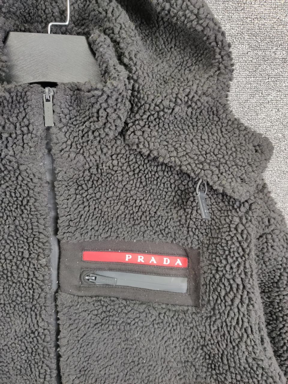 Prada Prada Recycled Technical Fleece Sherpa Hoodie Jacket Size US L / EU 52-54 / 3 - 8 Thumbnail