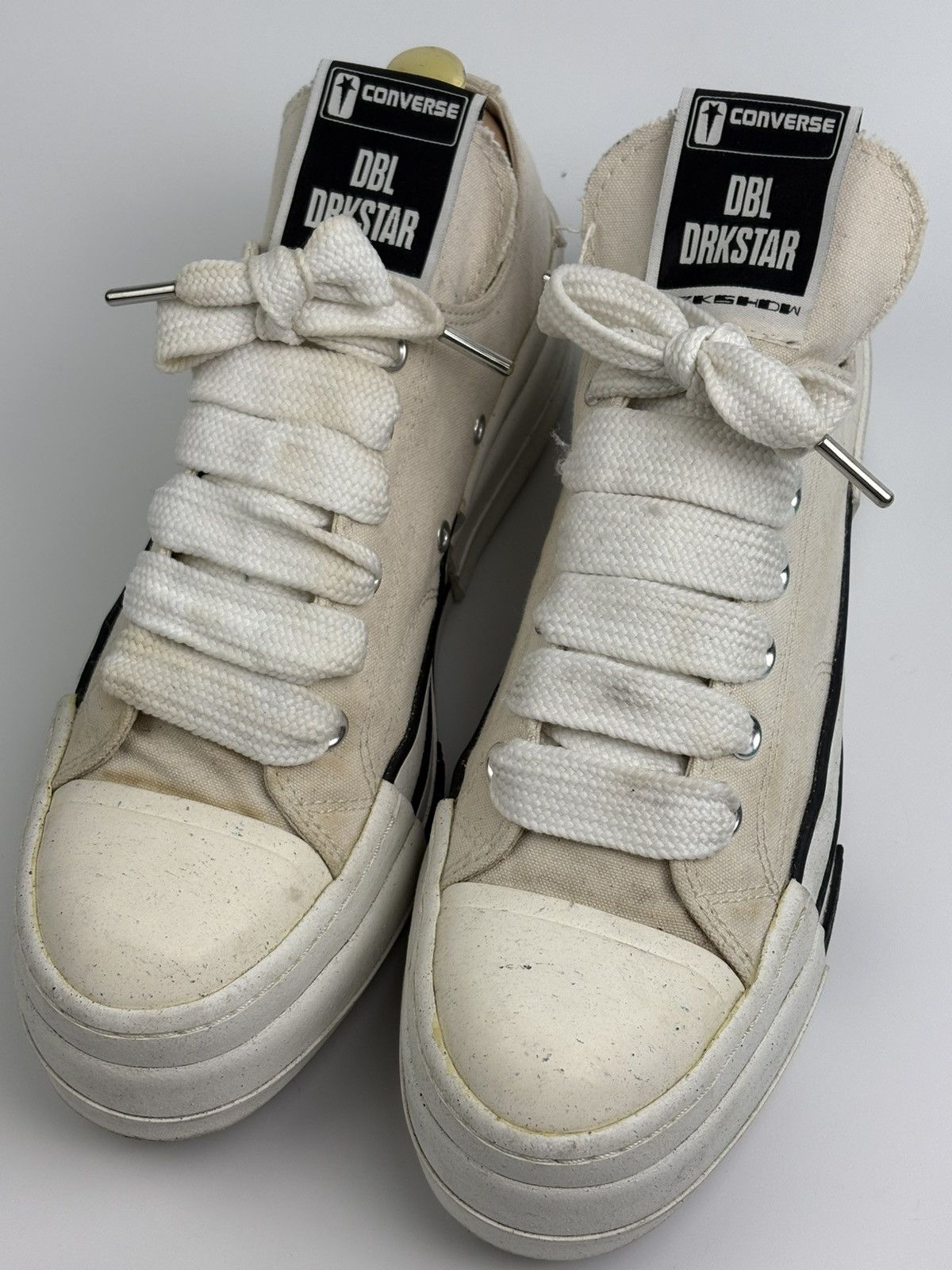 Converse × Rick Owens Drkshdw Rick Owens x Converse 70’s DBL DRKSTR Size US 8.5 / EU 41-42 - 3 Thumbnail