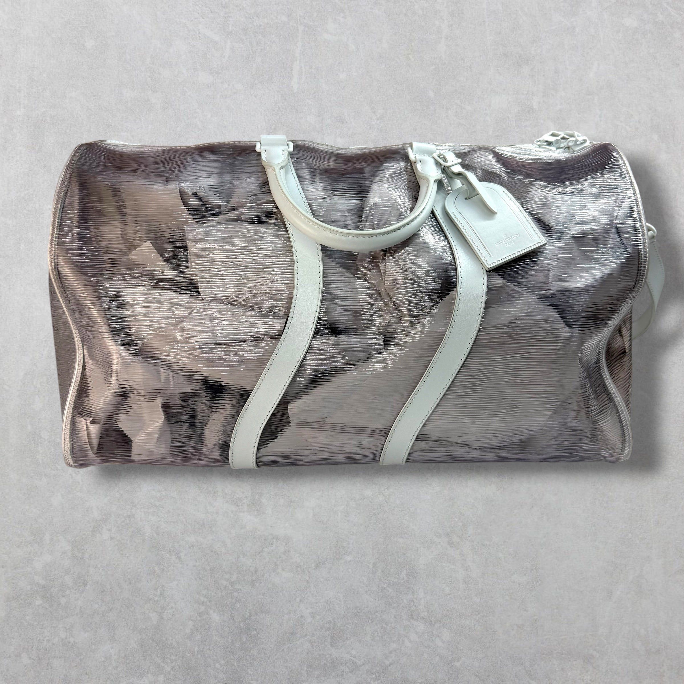 Louis Vuitton Louis Vuitton Wavy Keepall Bandoulière 50 Duffle Bag Size ONE SIZE - 3 Thumbnail