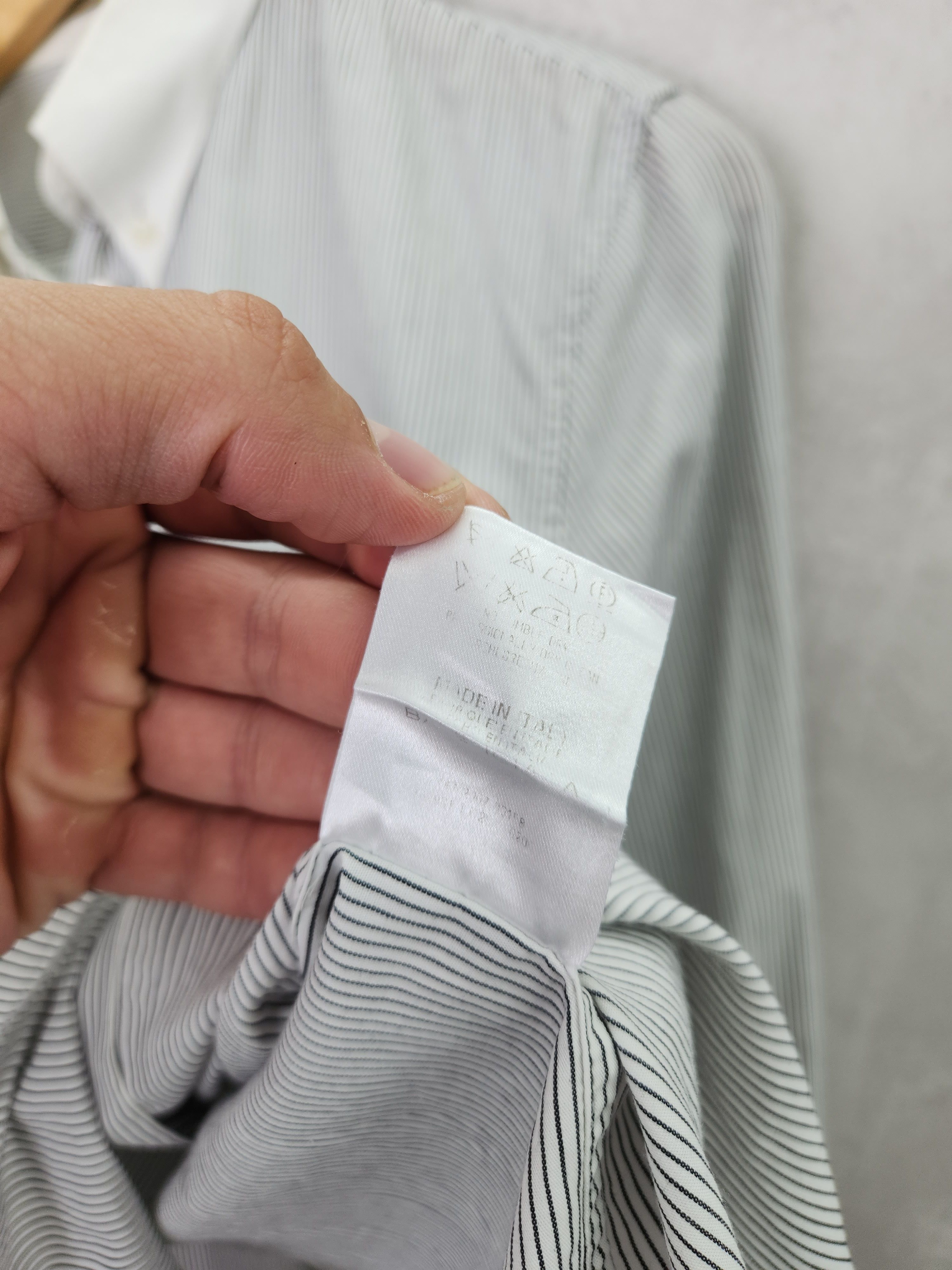 Balenciaga Balenciaga paris stripes button ups shirt pockets logo Size US L / EU 52-54 / 3 - 12 Thumbnail