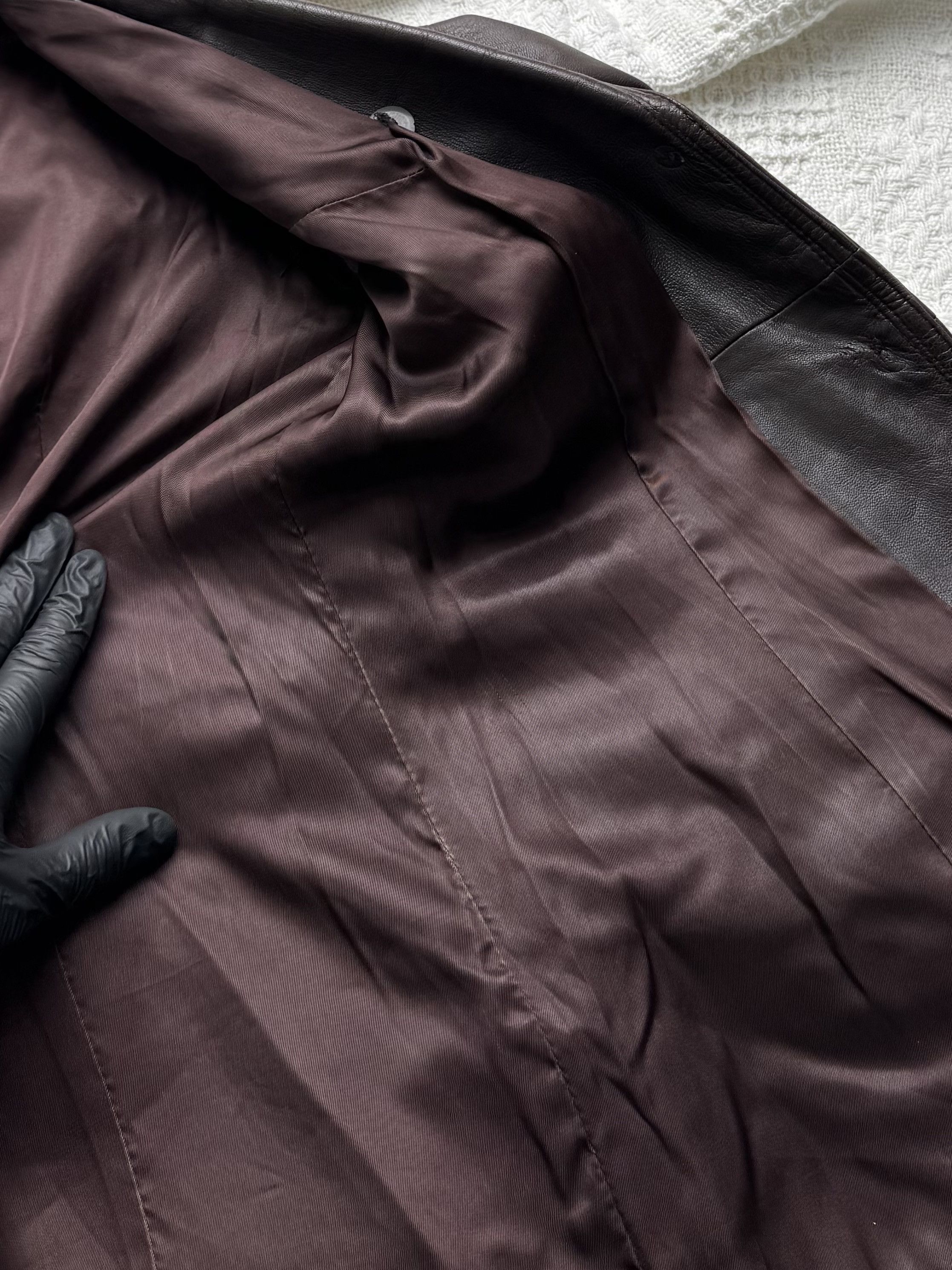 Vintage Vintage Genuine Leather Jacket Button Front Tailored Classic Size L / US 10 / IT 46 - 11 Thumbnail