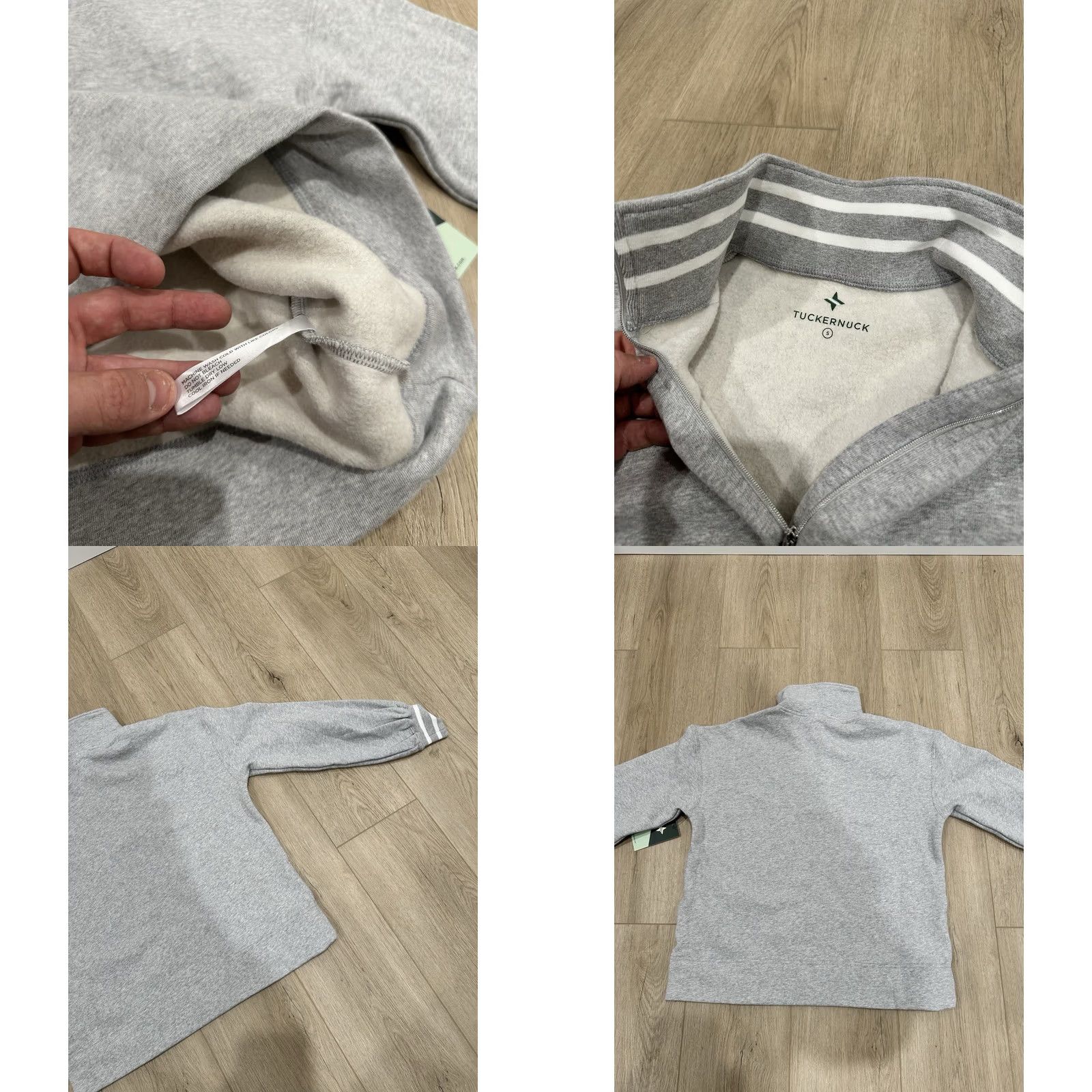 Vintage Tuckernuck Pullover Womens S Gray NWT TNUCK Sport Heathered Carlson Quarter Zip Size S / US 4 / IT 40 - 8 Thumbnail