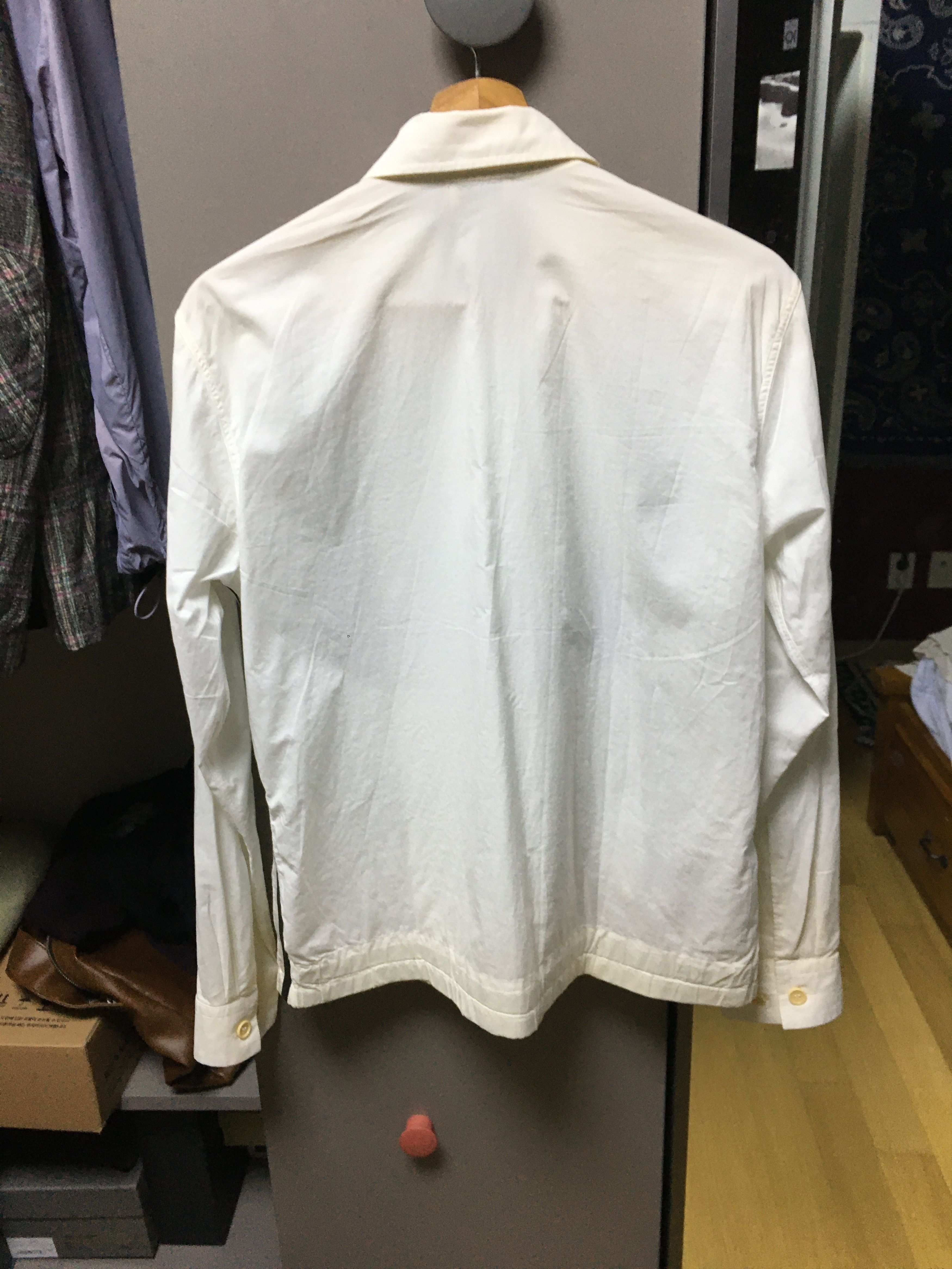 Dries Van Noten Dries Van Noten White Cotton Blouson Jacket Size Size US M / EU 48-50 / 2 - 7 Thumbnail