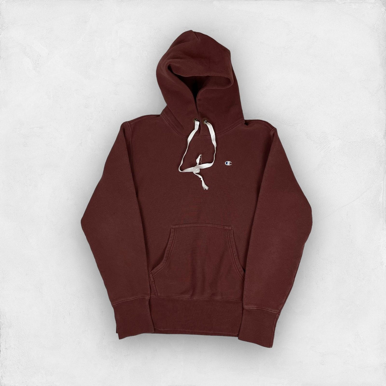Champion Champion Reverse Weave Men's Burgundy Cotton Hoodie Medium Size US M / EU 48-50 / 2 - 1 Thumbnail