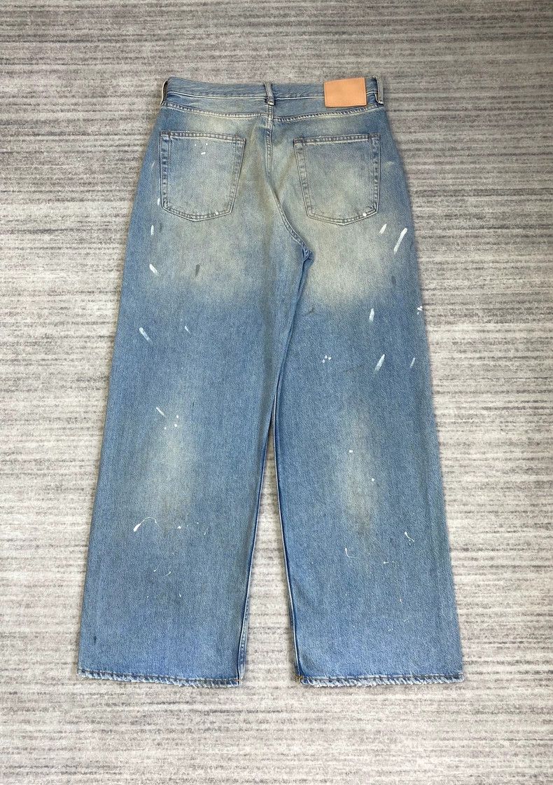 Acne Studios Acne Studios Blue ink-splashed mud-dyed denim trousers Size US 32 / EU 48 - 4 Thumbnail