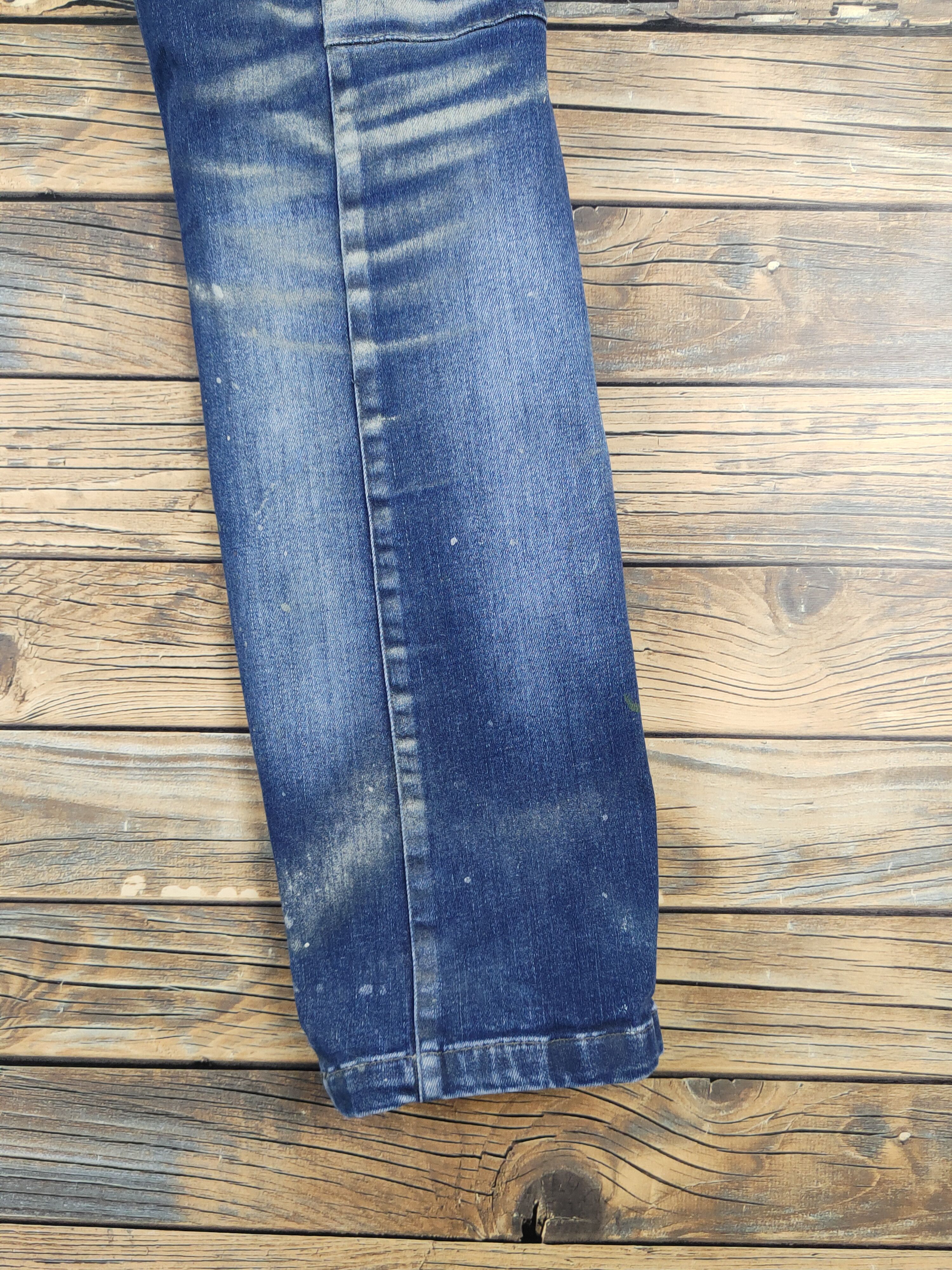 Japanese Brand I'z Frontier utility Distressed Ripped denim Jeans #W1981 Size US 30 / EU 46 - 15 Thumbnail