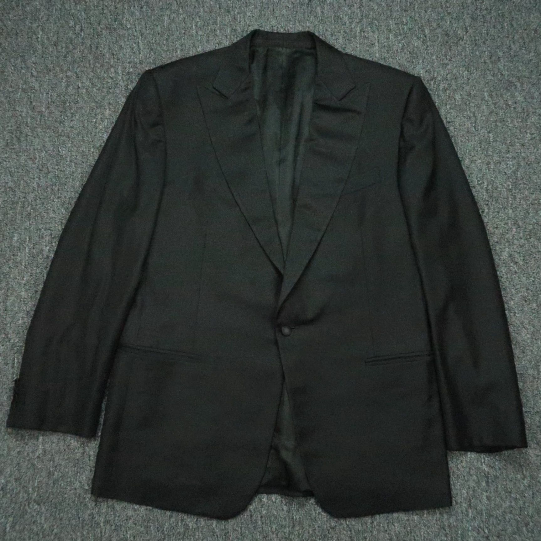 Ermenegildo Zegna Ermenegildo Zegna Blazer Mens 42R Black Wool Tuxedo Formal Suit Jacket Size 42R - 2 Thumbnail