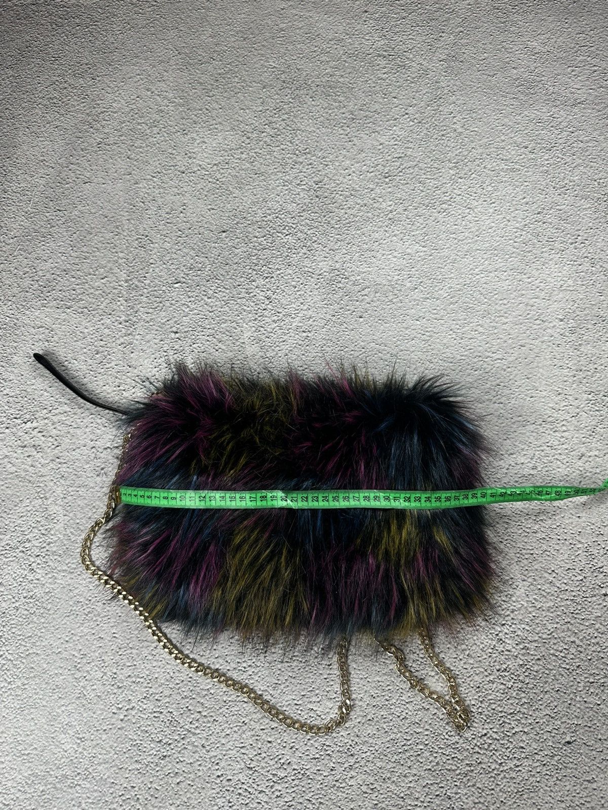 Japanese Brand Crazy Y2K Fur Fuzzy Japan Bag Opium Effected SK8 Style Size ONE SIZE - 7 Thumbnail