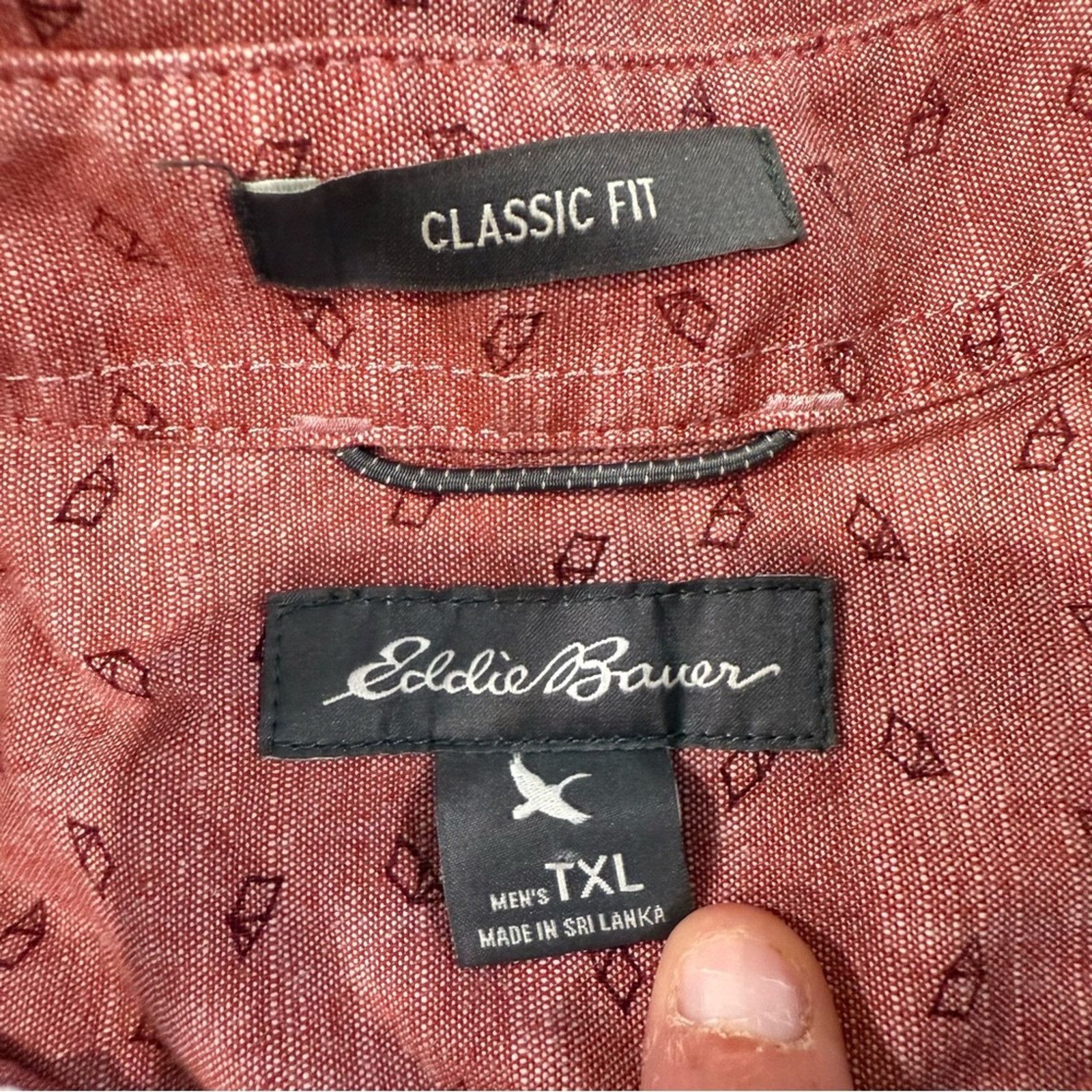 Eddie Bauer Eddie Bauer Short Sleeve ButtonUp Shirt Mens TXL Classic Fit Size US XL / EU 56 / 4 - 4 Thumbnail