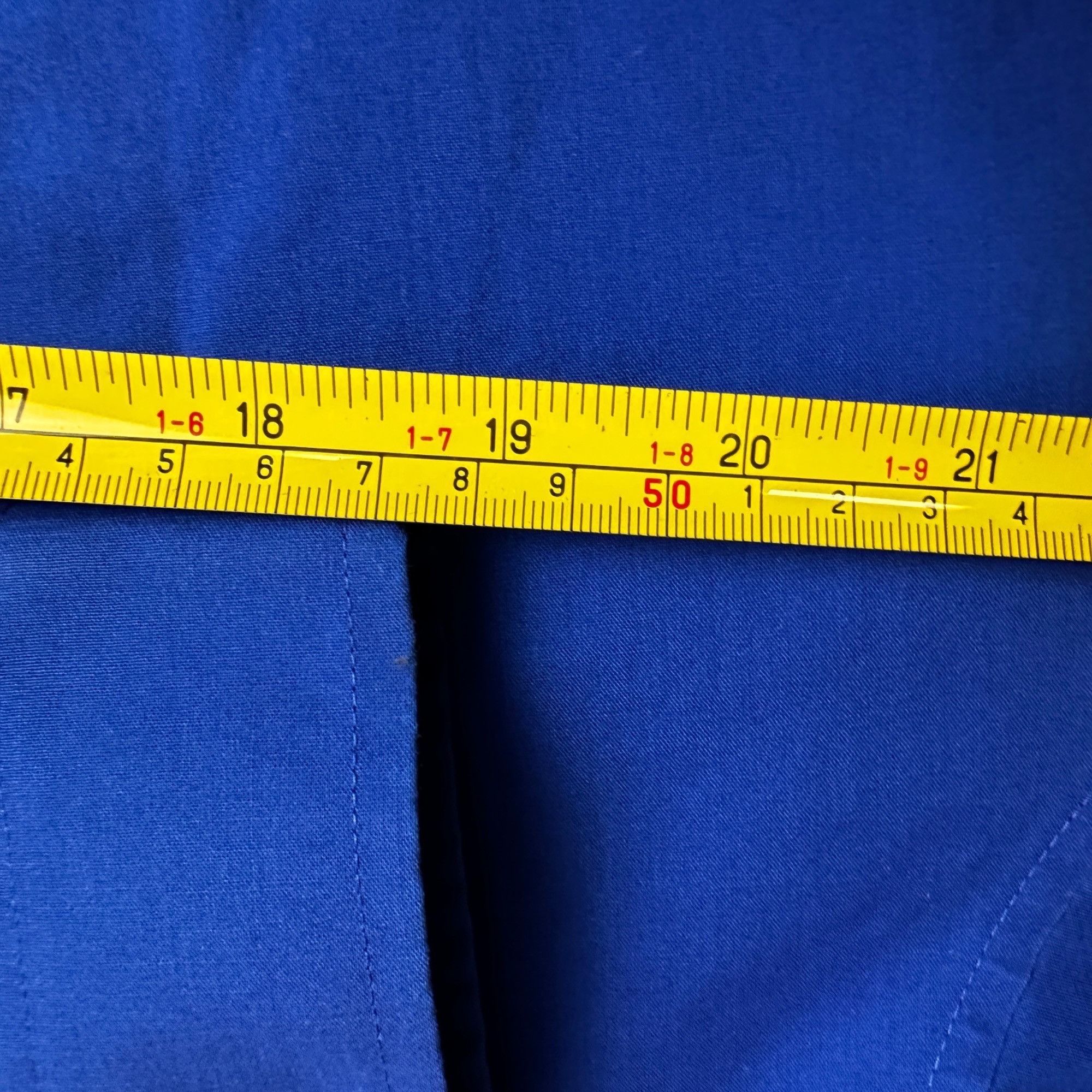 J Ferrar J. Ferrar Mens Slim Fit Stretch Blue Long Sleeve Button-Up S Size US XXL / EU 58 / 5 - 8 Thumbnail