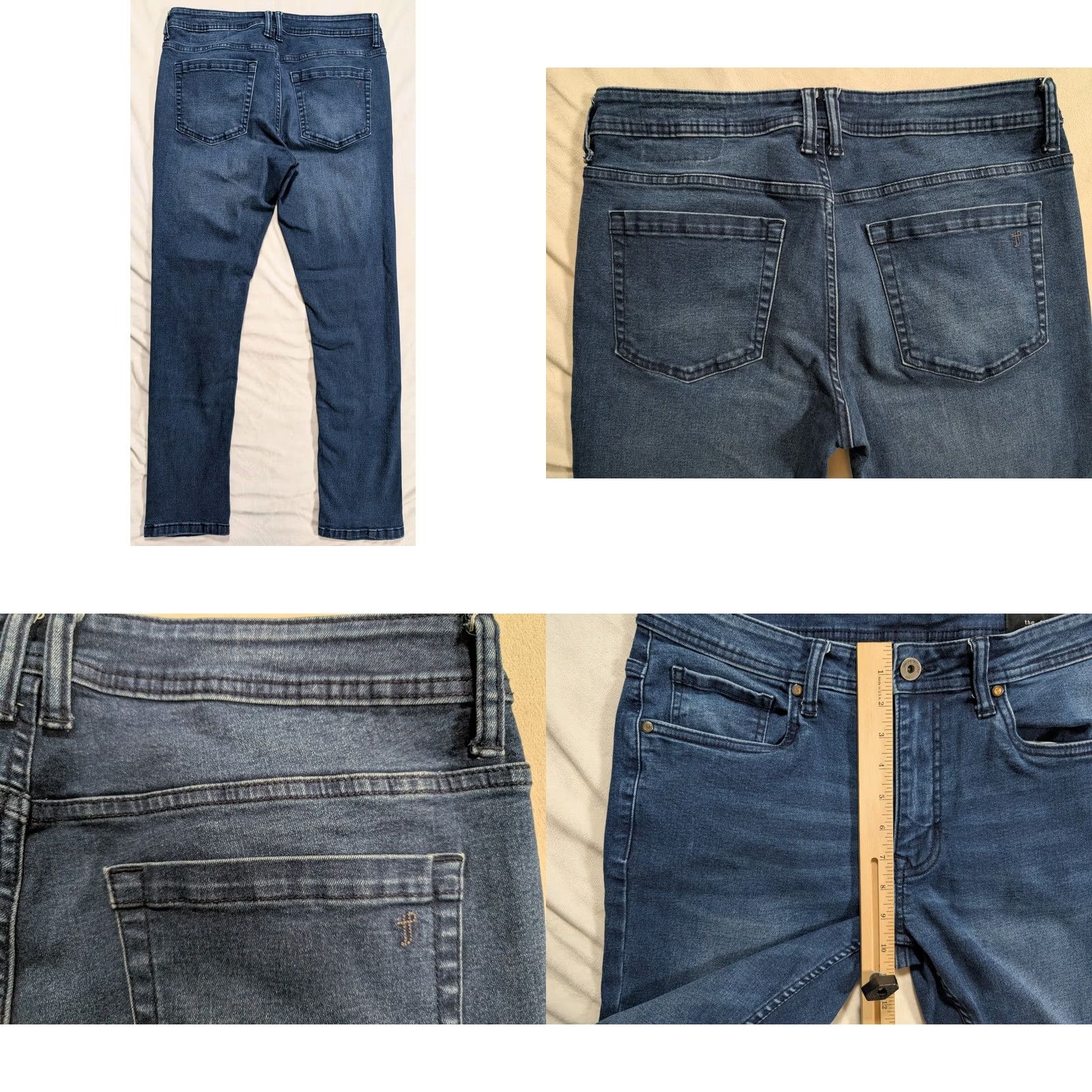 Denime The Perfect Jean NYC Slim Fit Jeans Mens 31 x 32 Blue Stretch Denim Shirt? Size US 31 - 8 Thumbnail