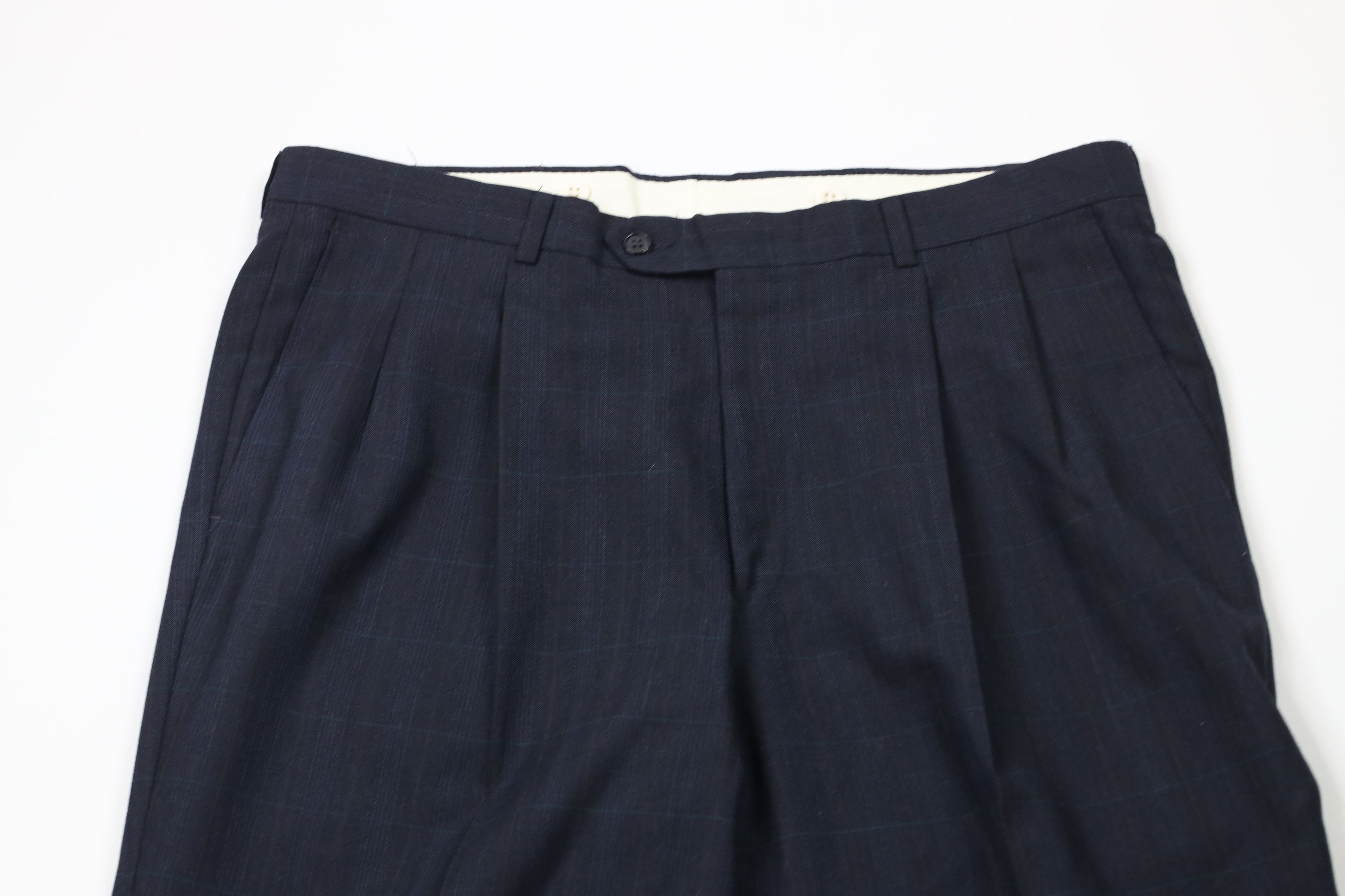 Vintage Vintage 90s Streetwear Checkered Wide Leg Chino Pants Size US 36 / EU 52 - 2 Thumbnail