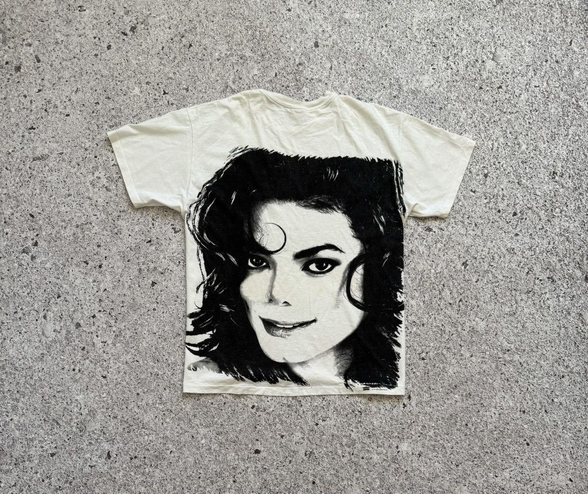 Band Tees × Michael Jackson Vintage 1992 Michael Jackson King Of Pop Tour Eyes T-Shirt Size US XL / EU 56 / 4 - 6 Thumbnail