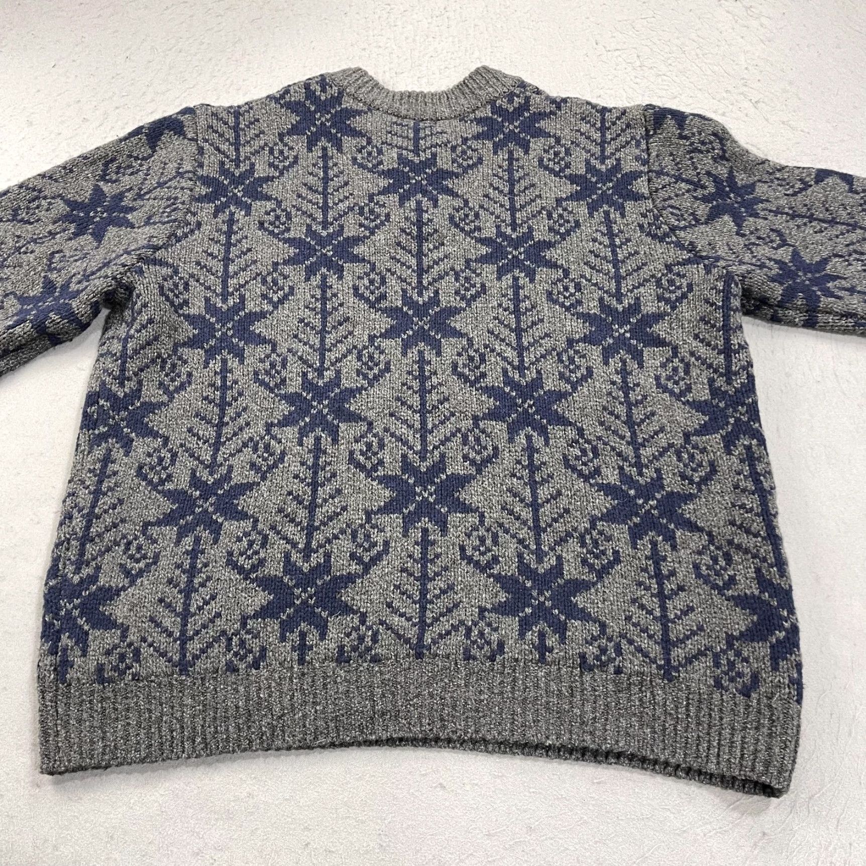 Vintage VINTAGE LL Bean Sweater Mens 2XL Gray Lambswool Henley Fair Isle Ragg Wool Ski Snow Size US XXL / EU 58 / 5 - 5 Thumbnail