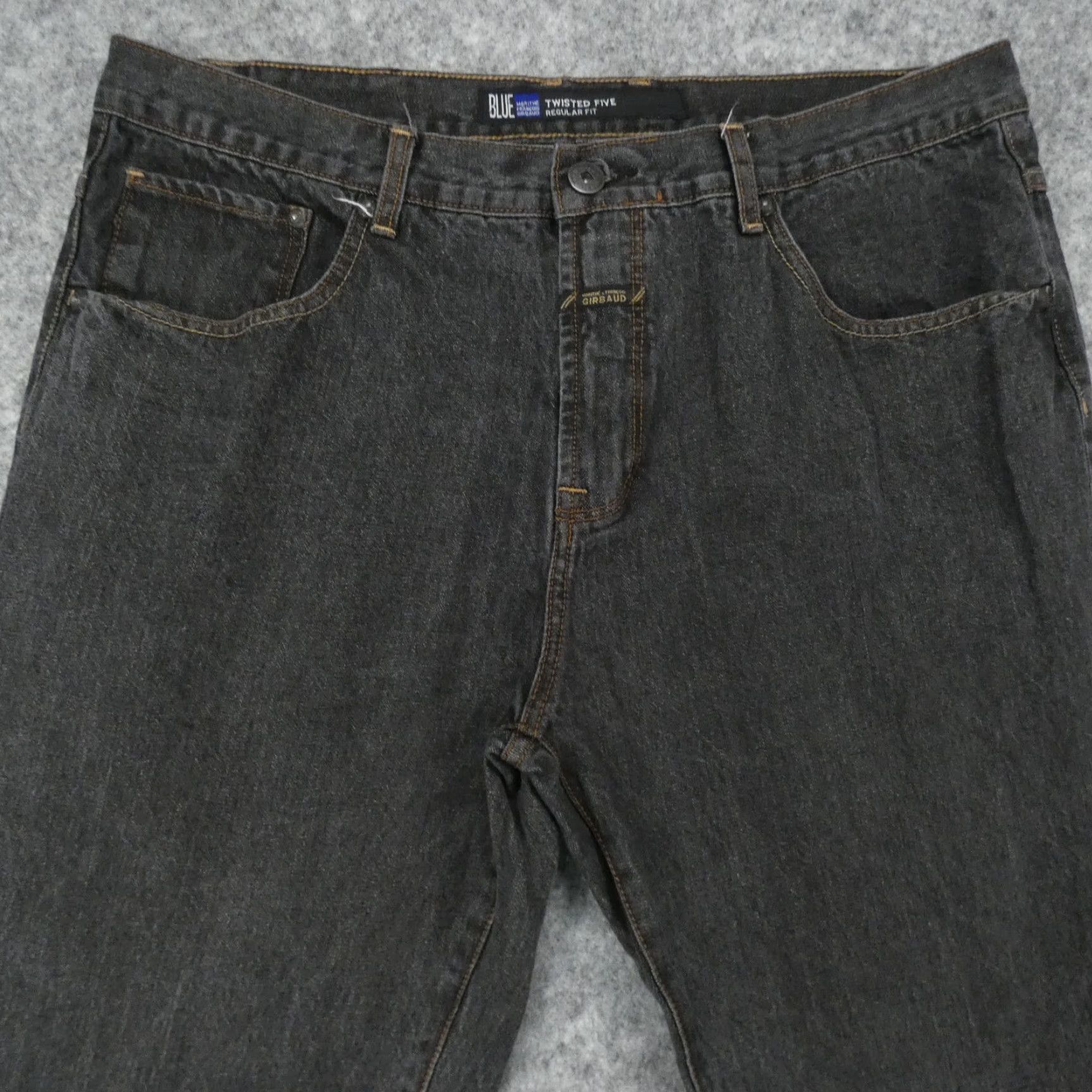 Twisted X Marithe Francois Girbaud Jeans Men 40x25 Blue Gray Twisted Five (Altered) Size US 39 - 2 Thumbnail