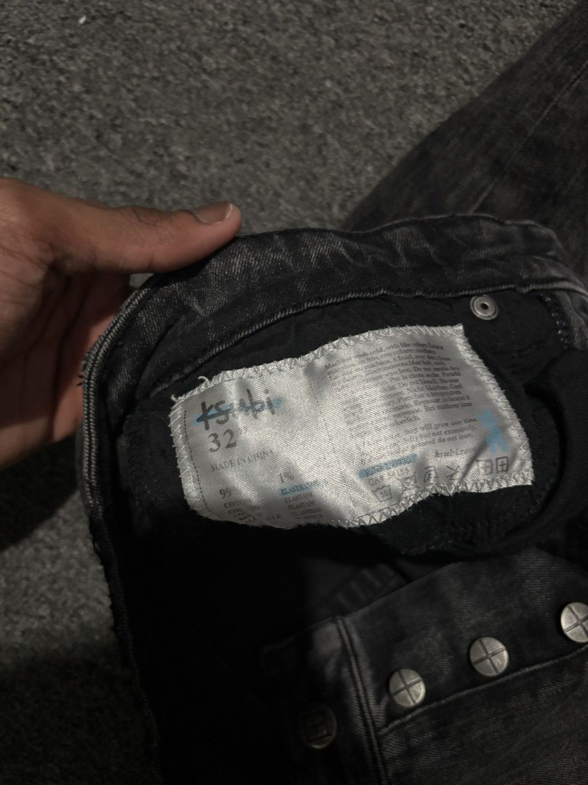 Ksubi Grey/Black Ksubi Jeans Size US 30 / EU 46 - 6 Thumbnail