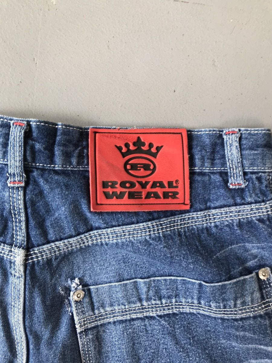 JNCO × Vintage Vintage royal wear embroidered denim Size US 31 - 9 Thumbnail