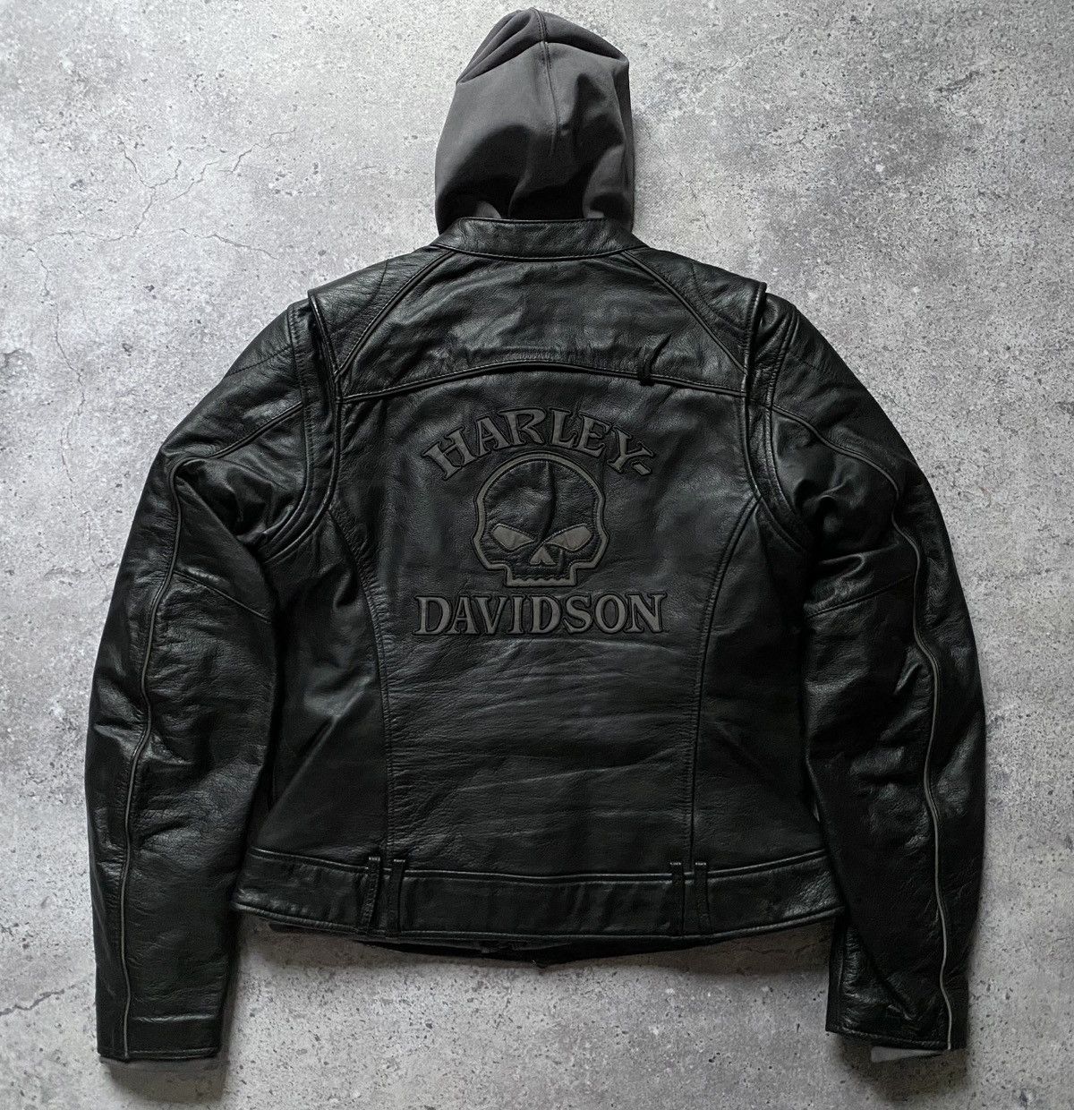 Harley Davidson Harley Davidson Willie G Skull Leather Jacket Reflective Y2K Size M / US 6-8 / IT 42-44 - 21 Thumbnail