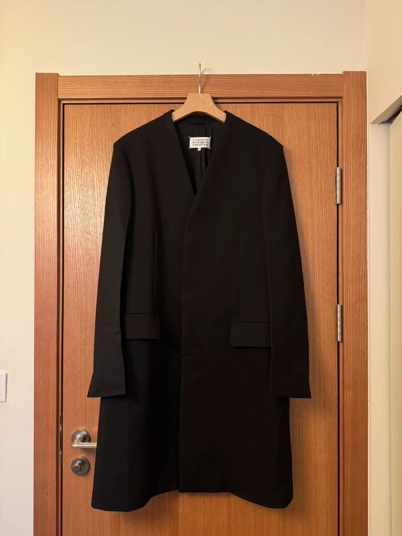 Maison Margiela Maison Margiela Black collarless suit coat 2502-Nextarrow Size US M / EU 48-50 / 2 - 1 Thumbnail