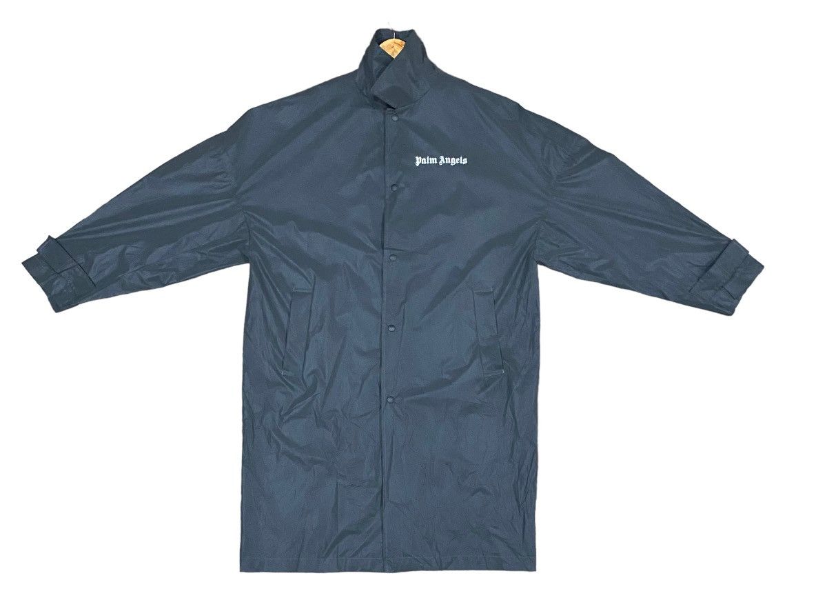 Palm Angels Rare Big Logo PALM ANGELS Long Jacket Button Shiny (M) Size US M / EU 48-50 / 2 - 6 Thumbnail