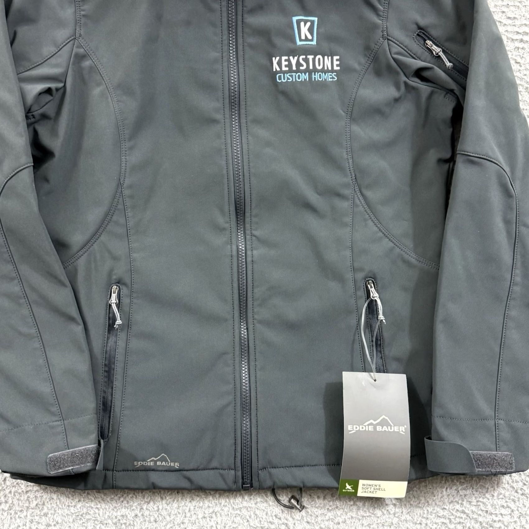 Eddie Bauer Eddie Bauer Jacket Womens Large Gray Soft Shell Fleece Casual Zip Outdoor NWT Size L / US 10 / IT 46 - 2 Thumbnail