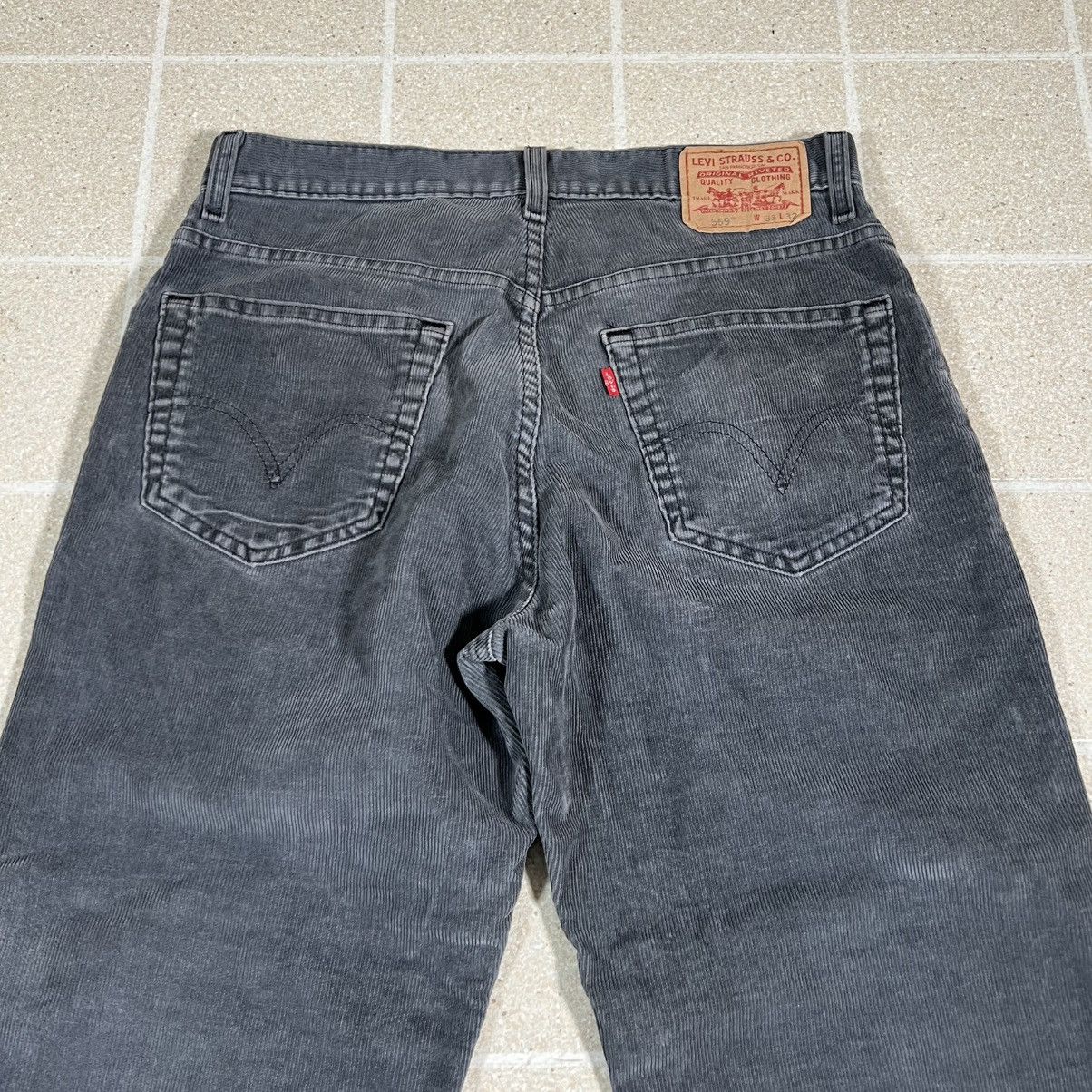 Levi's Vintage Levis 569 Corduroy Baggy Pants Skater Gray Loose Size US 29 - 2 Thumbnail