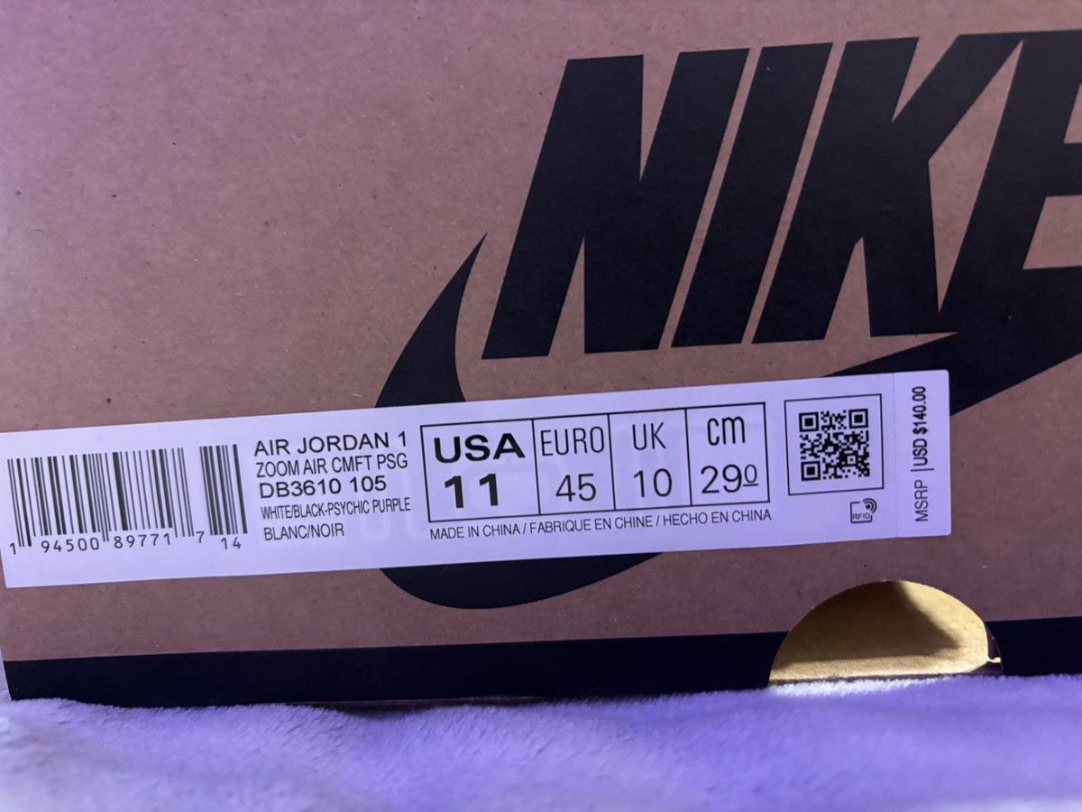 Jordan Brand Paris Saint-Germain x Air Jordan 1 High Zoom Comfort 'Paris' Size US 11 / EU 44 - 19 Thumbnail