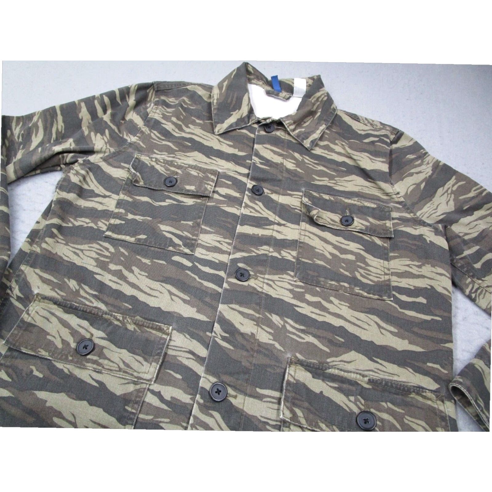 H&M H&M Divided Mens Medium Green Camo Military Jacket Size US M / EU 48-50 / 2 - 2 Thumbnail