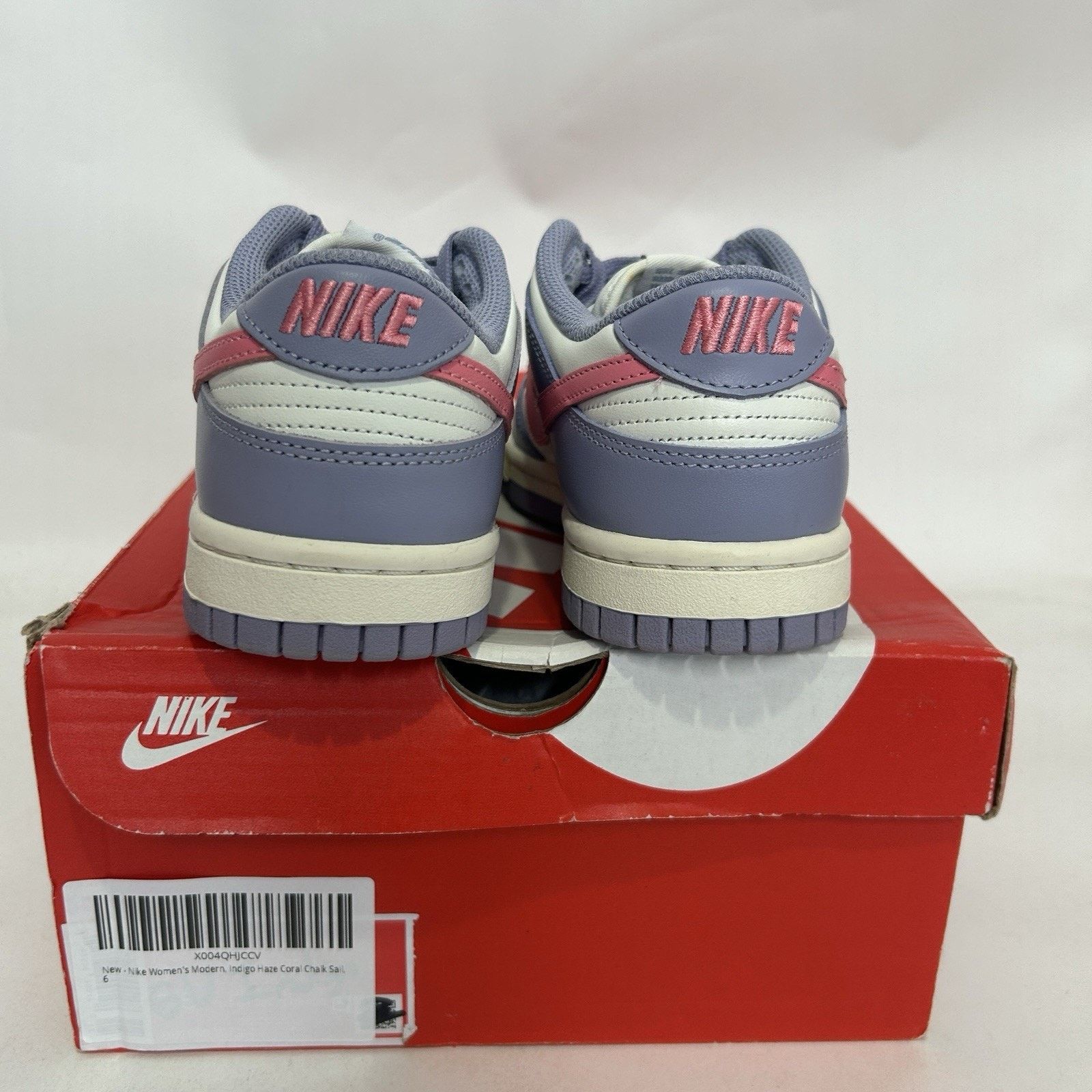 Nike Nike Dunk Low WMNS “Indigo Haze Purple White” Size US 6 / IT 36 - 4 Thumbnail