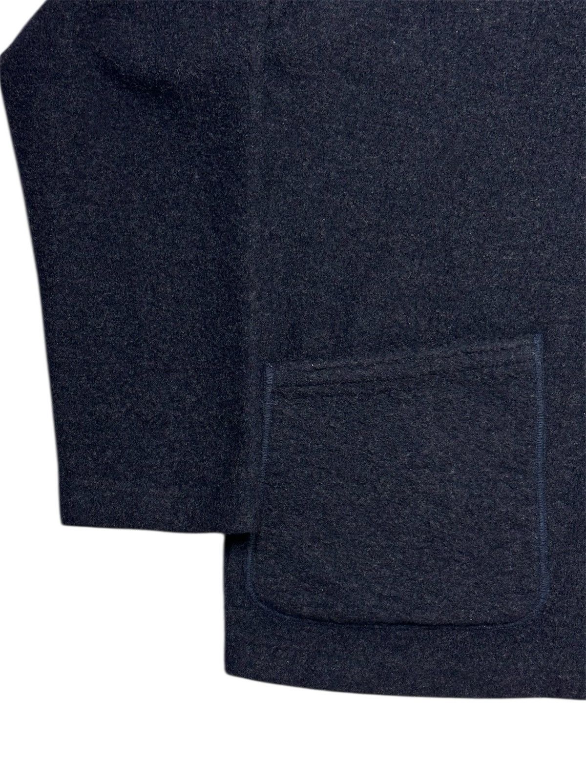 45rpm 2010s 45RPM DARK INDIGO DYED WOOD BUTTONS WOOL SWEATER Size US M / EU 48-50 / 2 - 5 Thumbnail