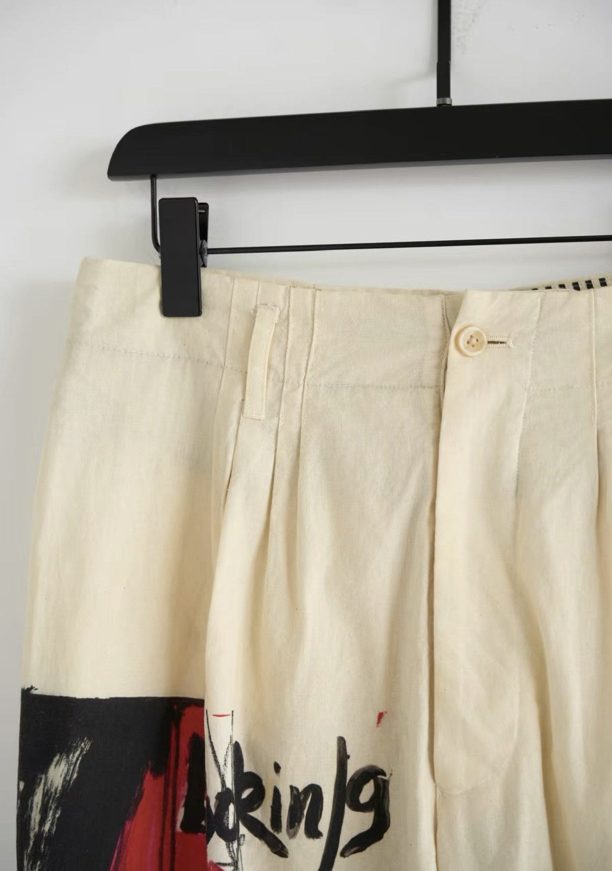 Yohji Yamamoto Yohji Yamamoto 17SS Yuka Asakura Hand-Printed Trousers J4 Size US 32 / EU 48 - 4 Thumbnail